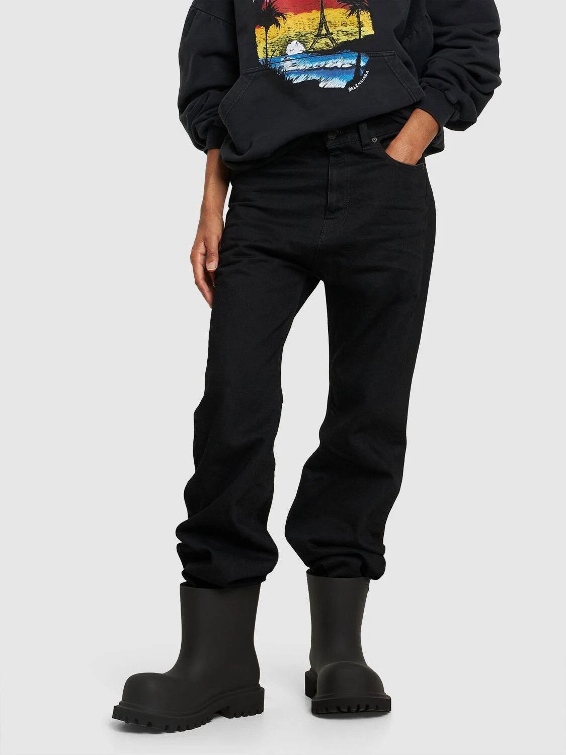 Balenciaga o1bcso1str1224 Steroid Booties in Black Size US 7 / IT 37 - 4 Thumbnail