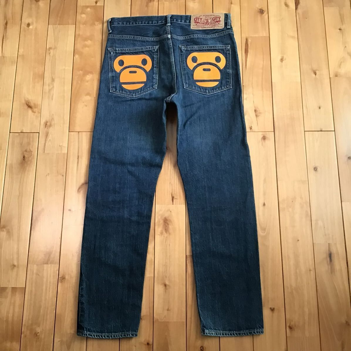 Bape A BATHING APE Baby Milo Denim Pants Indigo M Size US 30 / EU 46 - 1 Thumbnail
