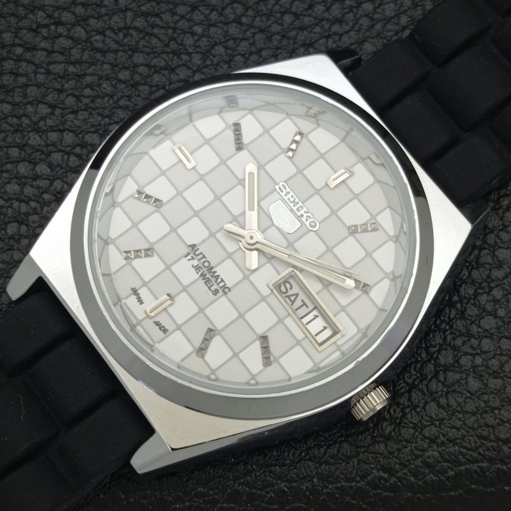 Seiko REFURBISHED VINTAGE SEIKO 5 AUTO JAPAN MENS WATCH a440213 Size 38 - 5 Thumbnail
