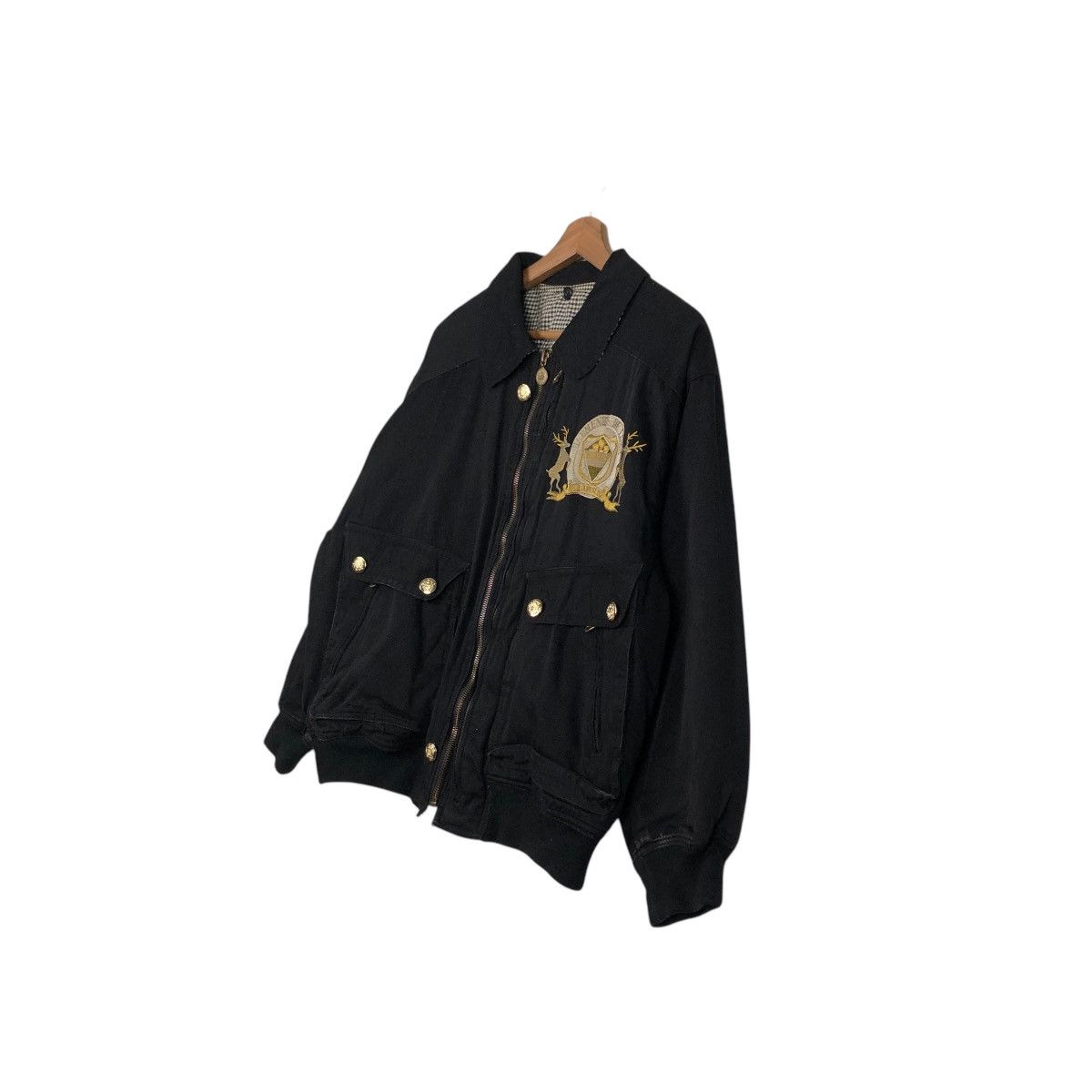 Japanese Brand VINTAGE REVERSIBLE BOMBER JACKET WILLS WOODBINS ISSEY MIYAKE Size US M / EU 48-50 / 2 - 4 Thumbnail
