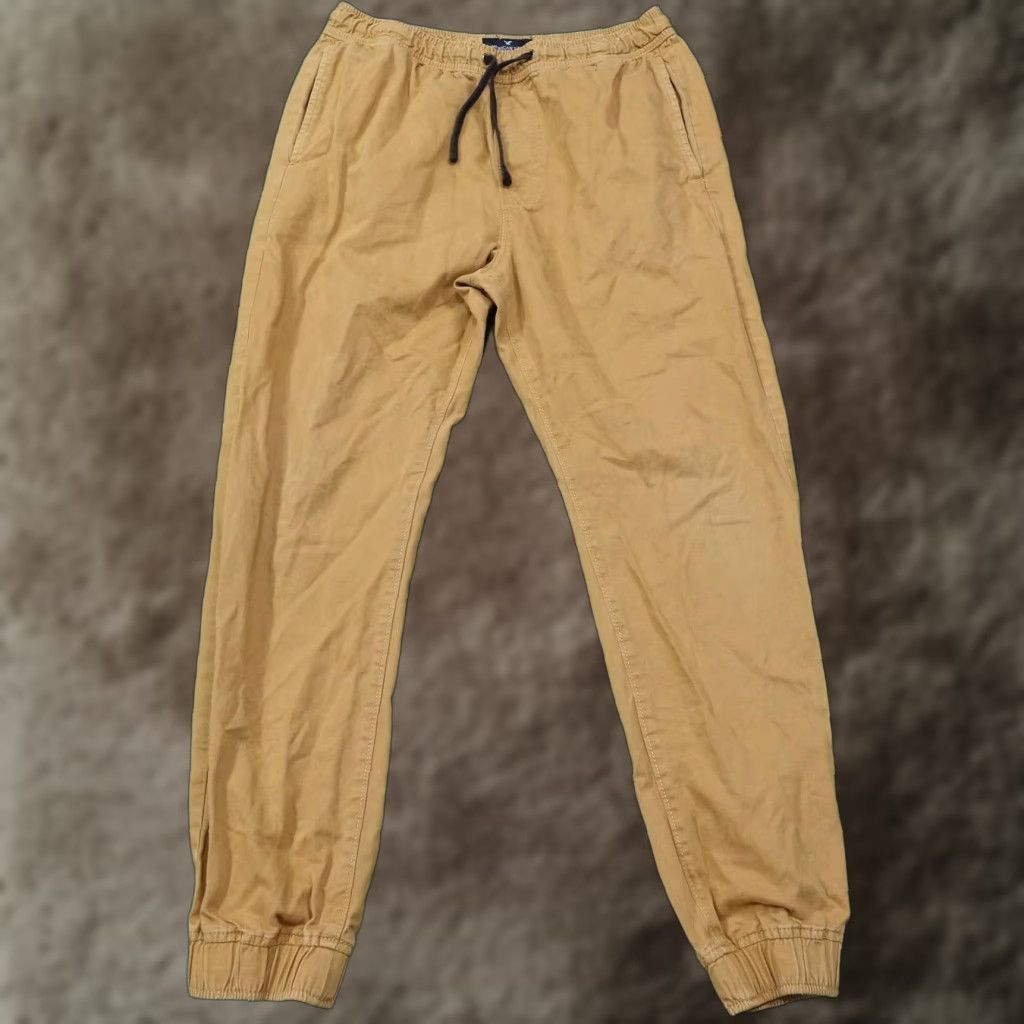 American Eagle Outfitters American Eagle Outfitters Pants Mens S Brown Jogger Elastic Waist Cuffed Size US 29 - 1 Thumbnail