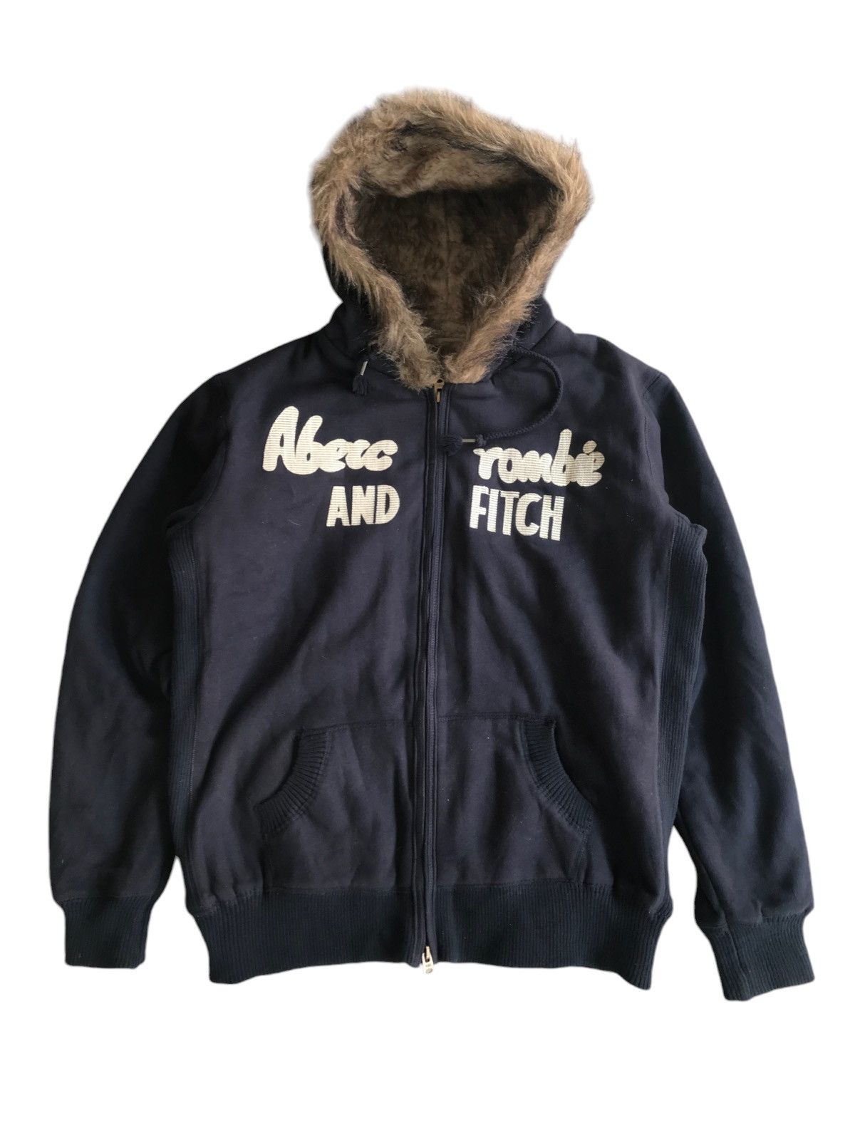 Abercrombie & Fitch Abercrombie & Fitch Fur Hoodie Size US XL / EU 56 / 4 - 1 Thumbnail