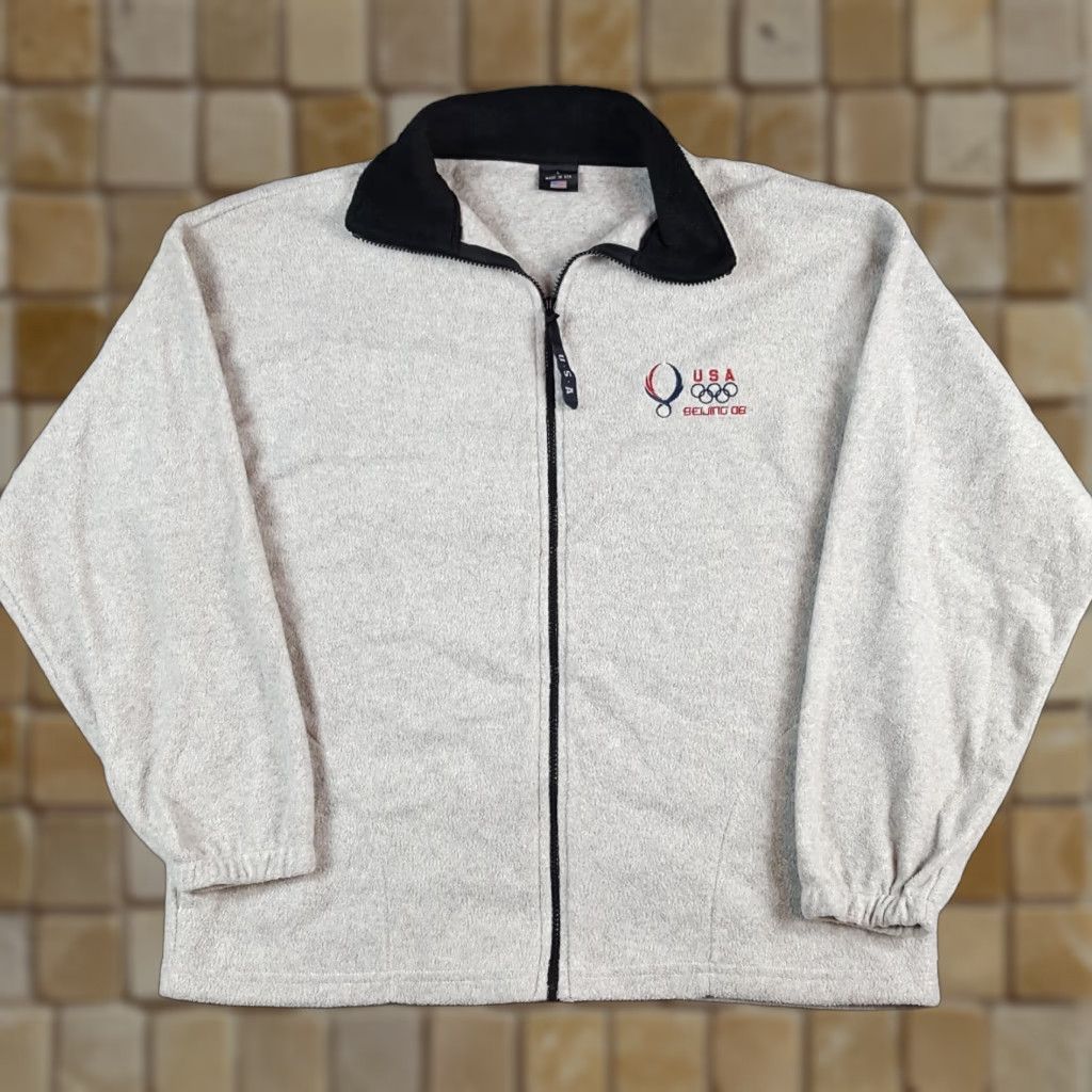 Vintage VINTAGE Olympic Beijing Olympics USA Zip Up Fleece Men's Size L Retro Windbreaker Jacket Size US L / EU 52-54 / 3 - 1 Thumbnail