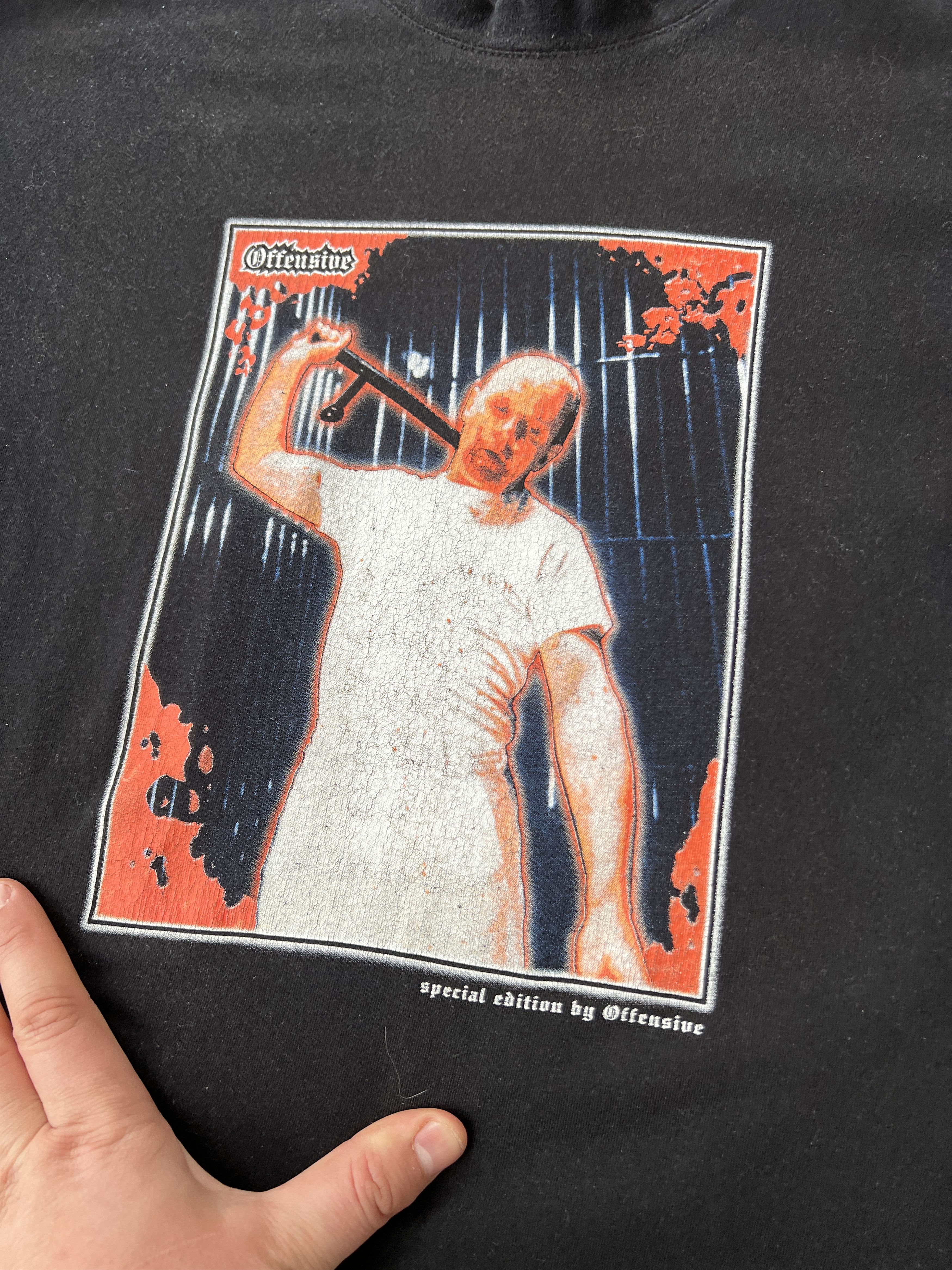 Vintage Rare Offensive I Want To Kill You Vintage Tee Size US XL / EU 56 / 4 - 2 Thumbnail