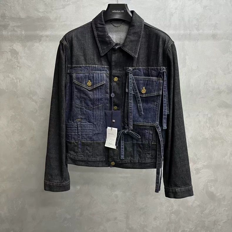 Louis Vuitton Black Bow Detail Denim Jacket - dmc Size US S / EU 44-46 / 1 - 1 Thumbnail