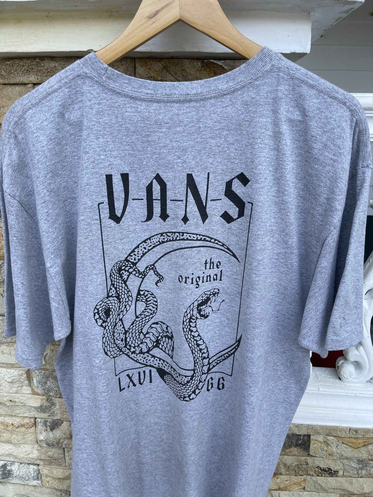 Vans Last Drop🔥Rarest🔥Vans Crescent Grey ERD SKATE TEE Size US L / EU 52-54 / 3 - 2 Thumbnail