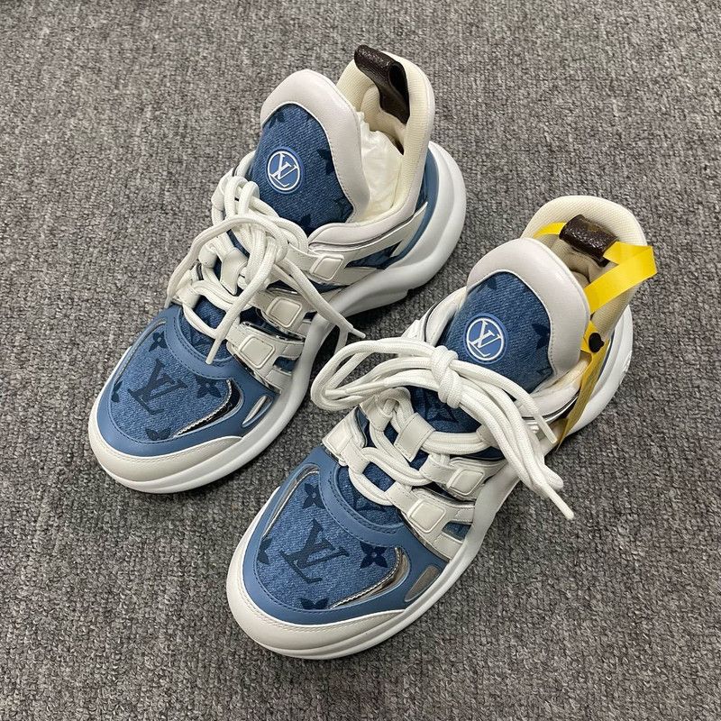 Louis Vuitton Louis Vuitton Sporty Color-Block Casual Sneakers 0079 Size US 7.5 / EU 40-41 - 1 Thumbnail