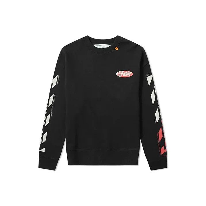 Off-White Off-White SS19 Long Sleeve Black Sweatshirt 0079 Size US XXS / EU 40 - 1 Thumbnail