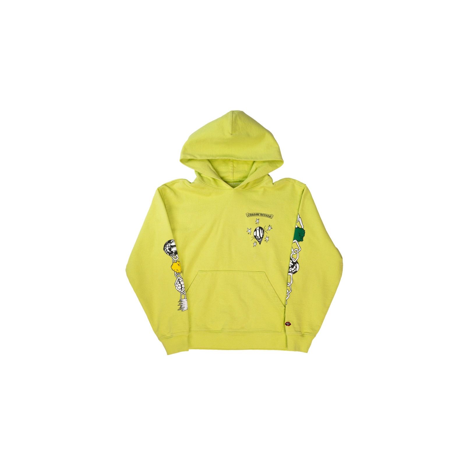 Chrome Hearts Matty Boy Link Hoodie 'Lime Green' Size US M / EU 48-50 / 2 - 1 Thumbnail