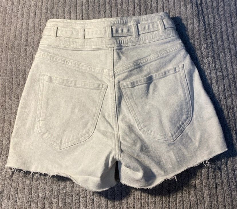 Frame White Frame Jean Shorts Size 23" - 2 Thumbnail
