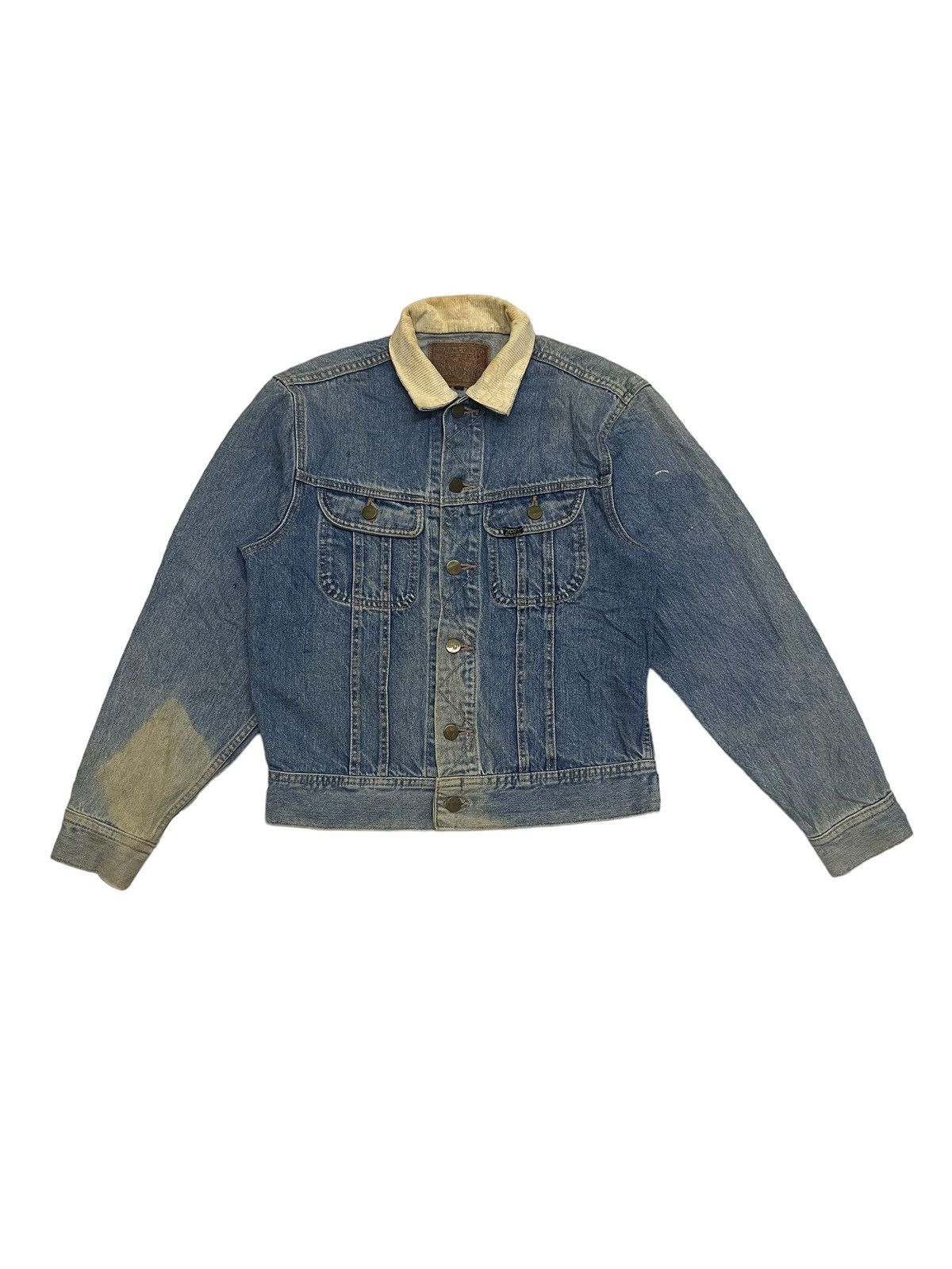 Edwin × Japanese Brand × Vintage VINTAGE DISTRESS EDWIN DENIM JACKET SCOVILL BUTTON Size US L / EU 52-54 / 3 - 2 Thumbnail