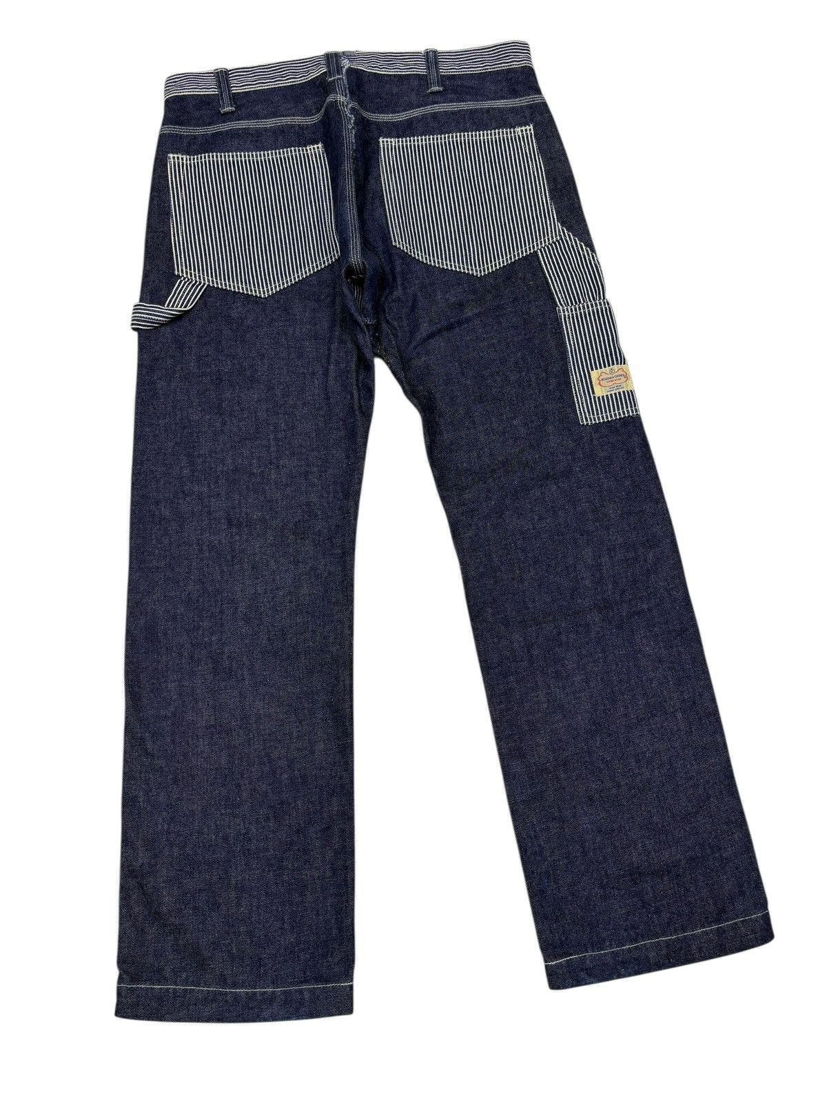 Kapital KOJIMA GENES Hickory Stripe Reconstructed Work Wear Jeans Size US 36 / EU 52 - 4 Thumbnail