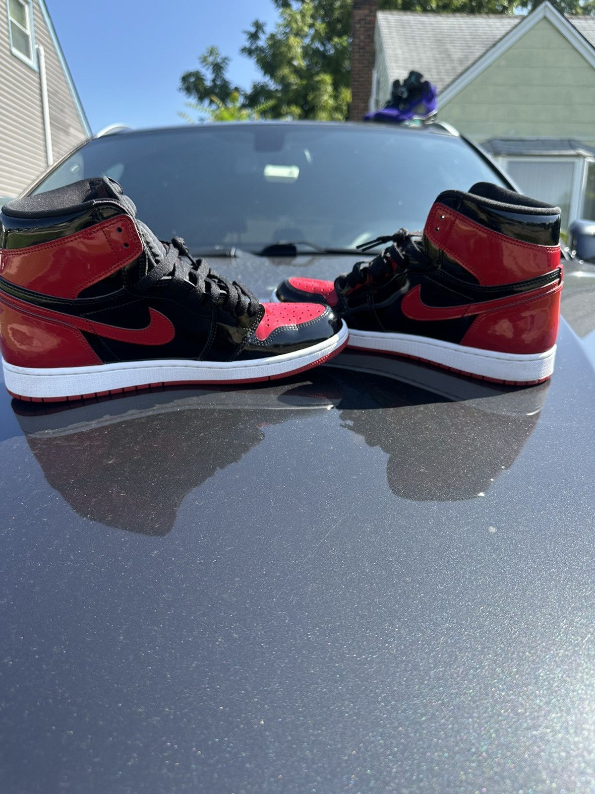 Jordan Brand Air Jordan 1 Retro High OG “Patent Bred” Size US 11.5 / EU 44-45 - 6 Thumbnail