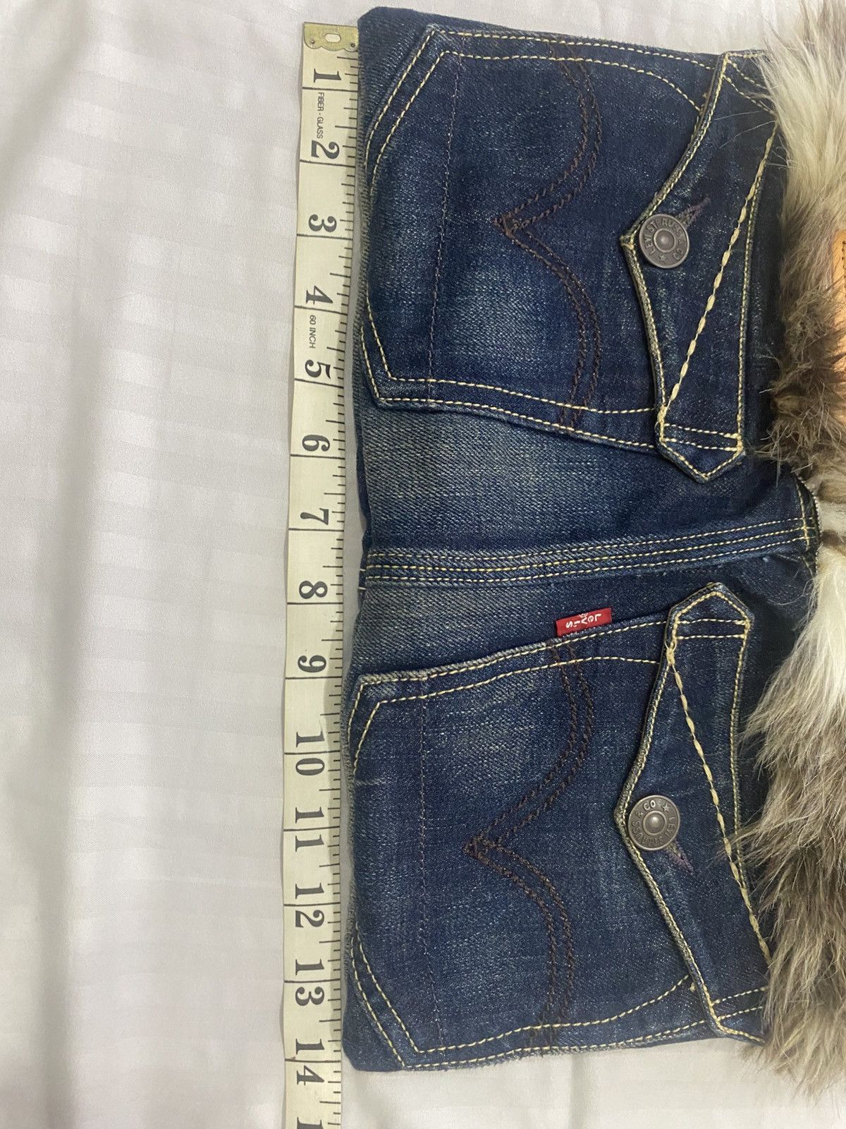 Levi's Made & Crafted Custom Levi's Denim Fur Wristlet Bag Size ONE SIZE - 7 Thumbnail