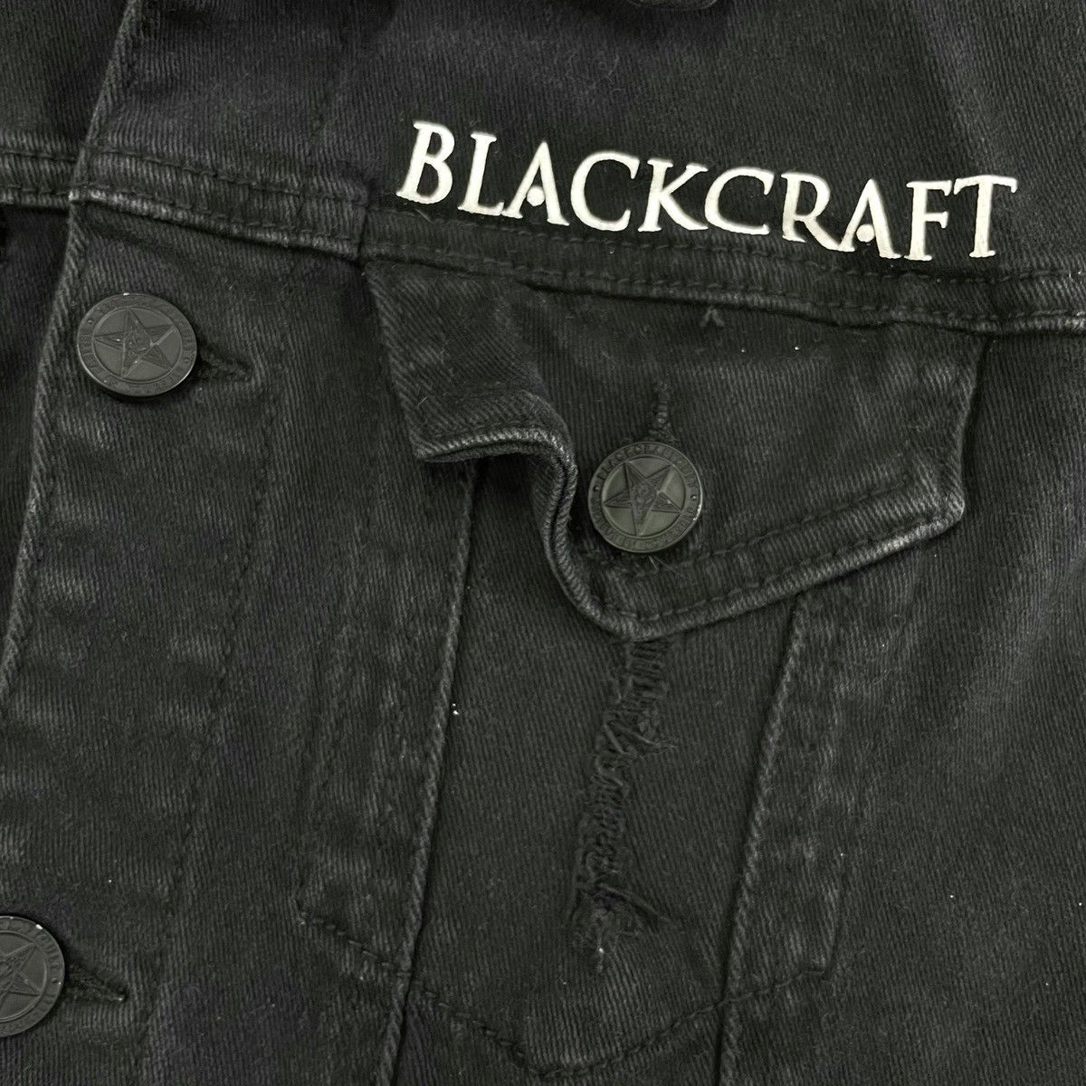 If Six Was Nine BlackCraft Hooded Denim Vest Size US M / EU 48-50 / 2 - 10 Thumbnail