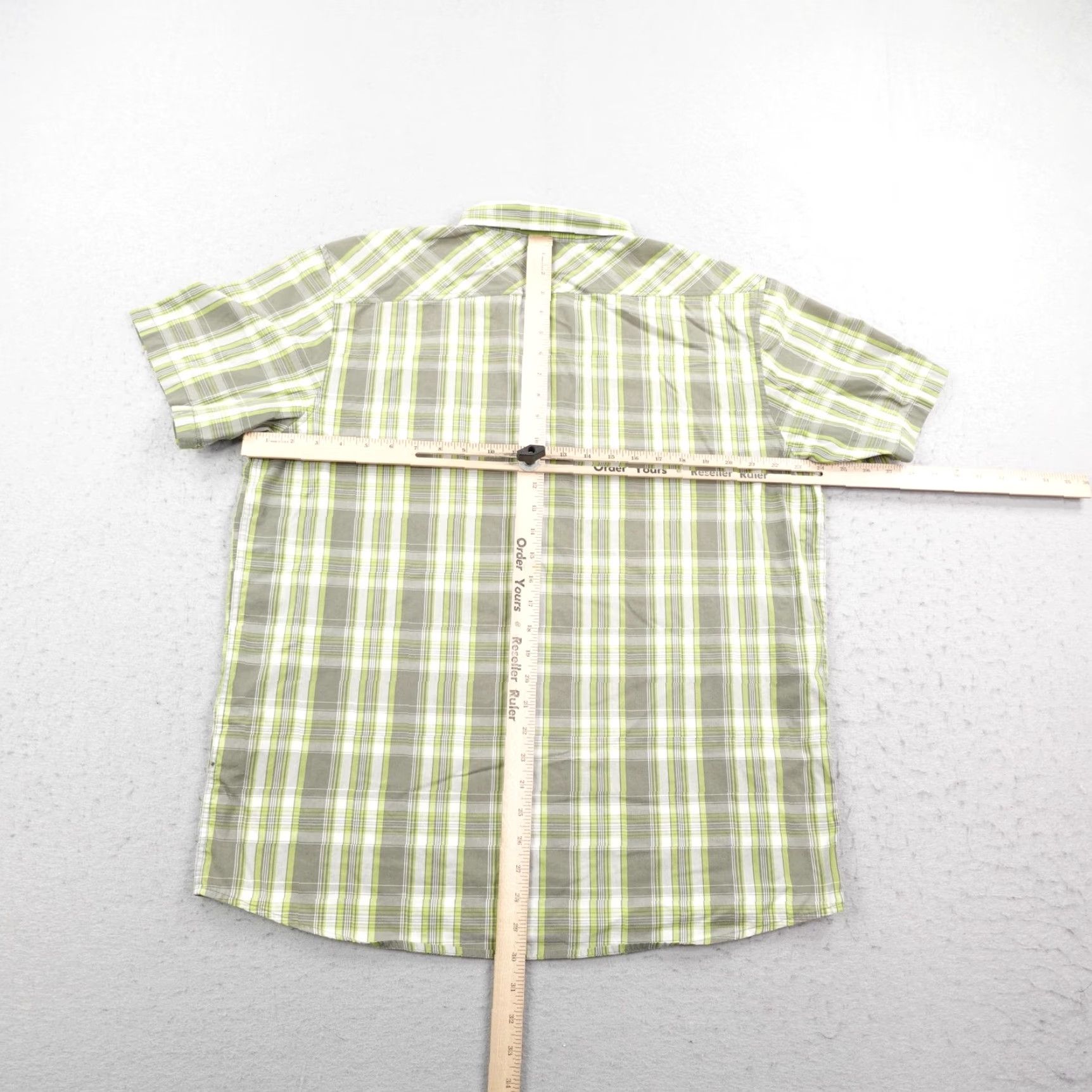 Oakley Oakley Shirt Mens XL Green Gray Plaid Button Up Performance Lightweight Outdoors Mens Size US XL / EU 56 / 4 - 6 Thumbnail