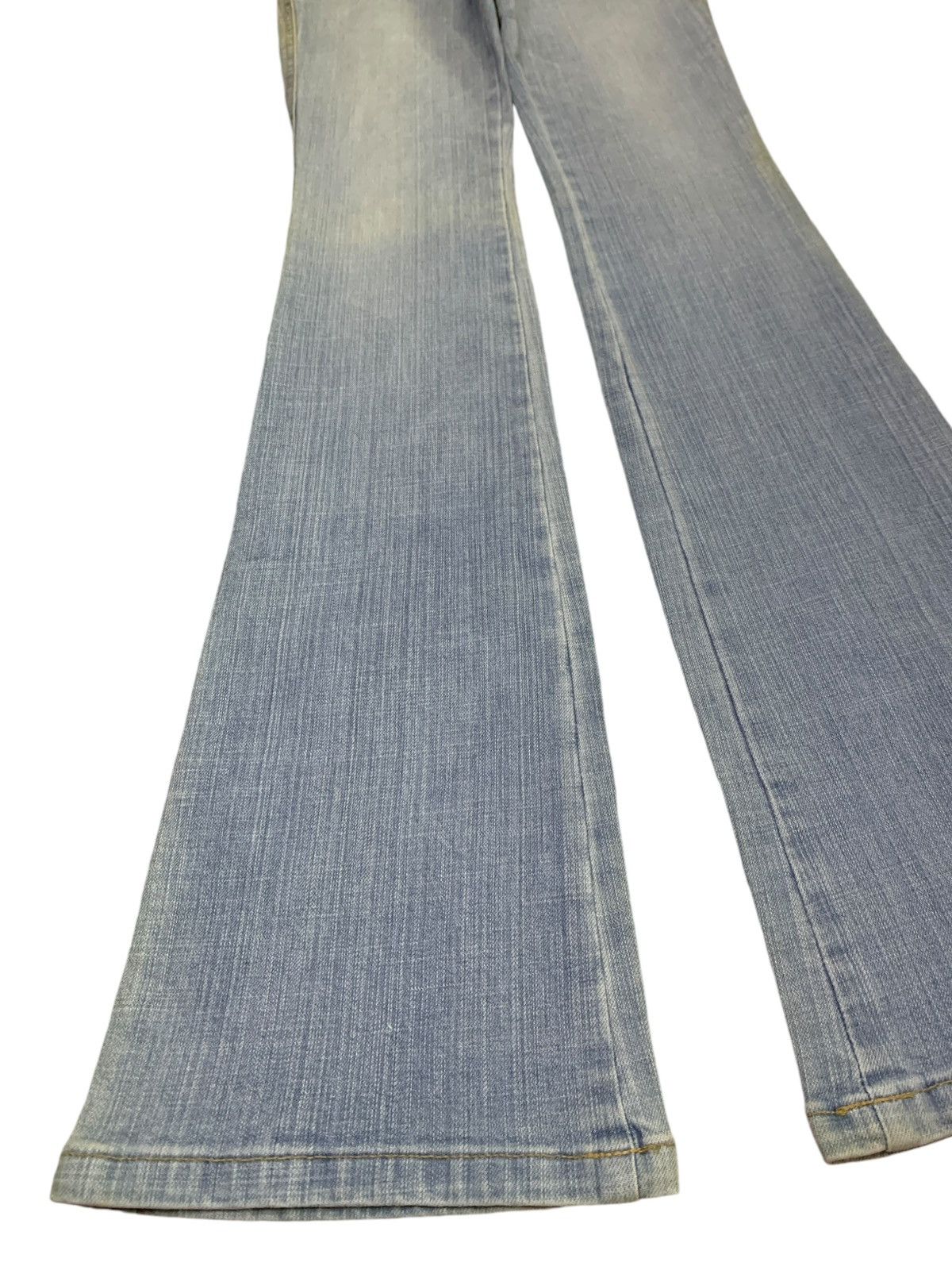 Japanese Brand × Jean Vintage Japanese Brand Mud Wash Fatigue Style Flare Jeans Size 24" / US 00 / IT 34 - 6 Thumbnail