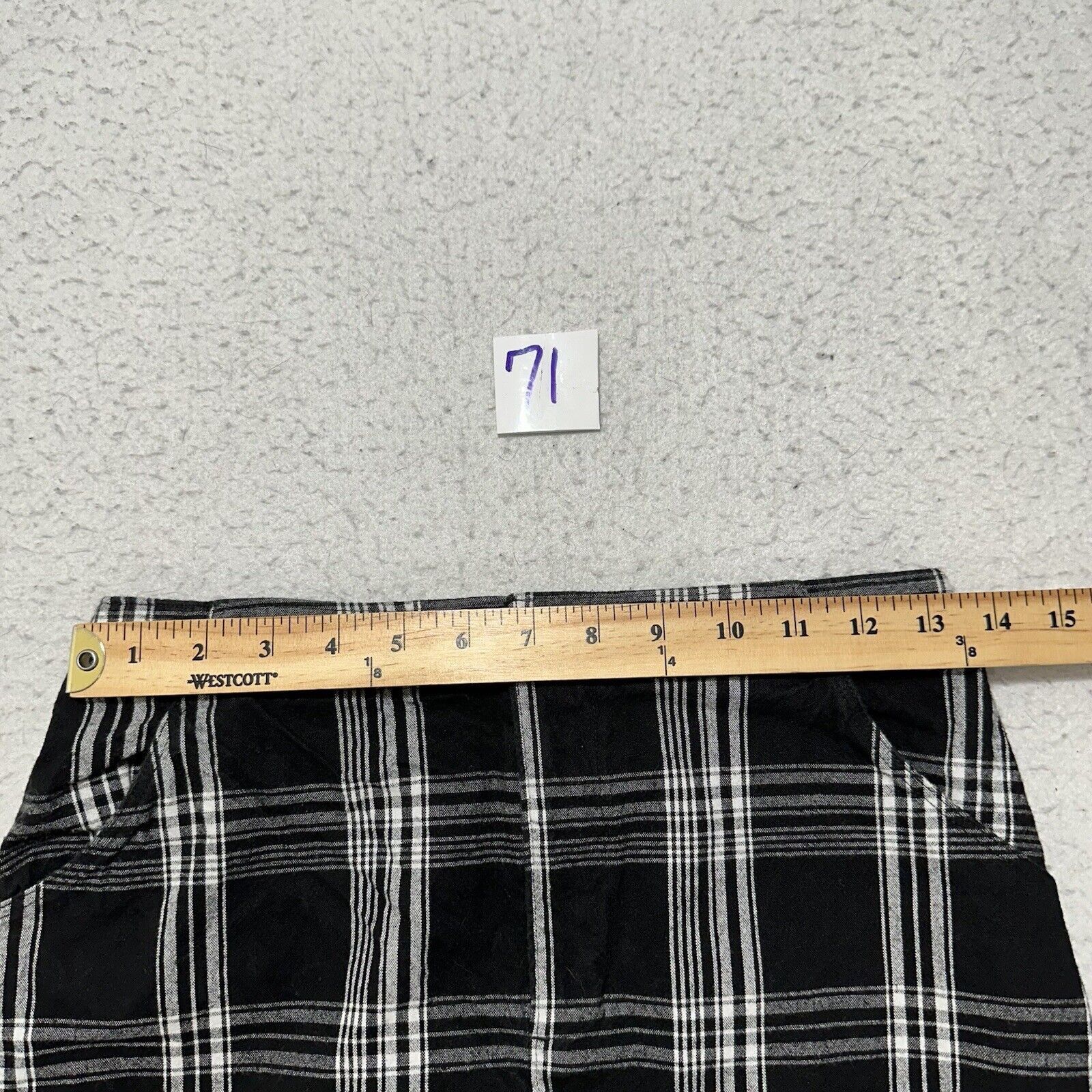 Hollister Hollister Small High Rise Black White Plaid Mini Skirt Size 28" / US 6 / IT 42 - 6 Thumbnail