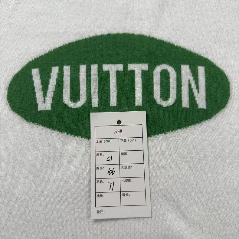 Louis Vuitton Louis Vuitton White and green slogan knit short sleeves Size US S / EU 44-46 / 1 - 5 Thumbnail
