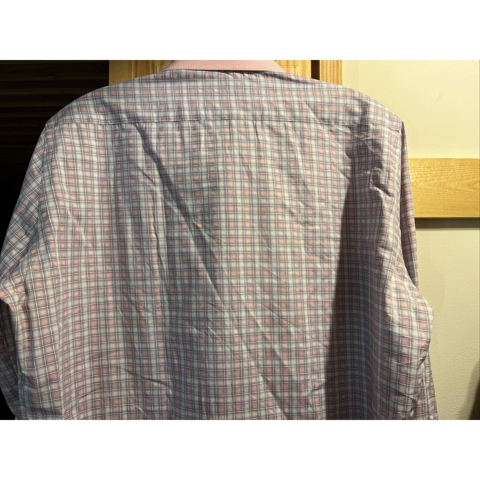 Robert Graham Robert Graham Men’s M 15.5 39 Pink Check Button Cotton Shirt Size US M / EU 48-50 / 2 - 13 Thumbnail