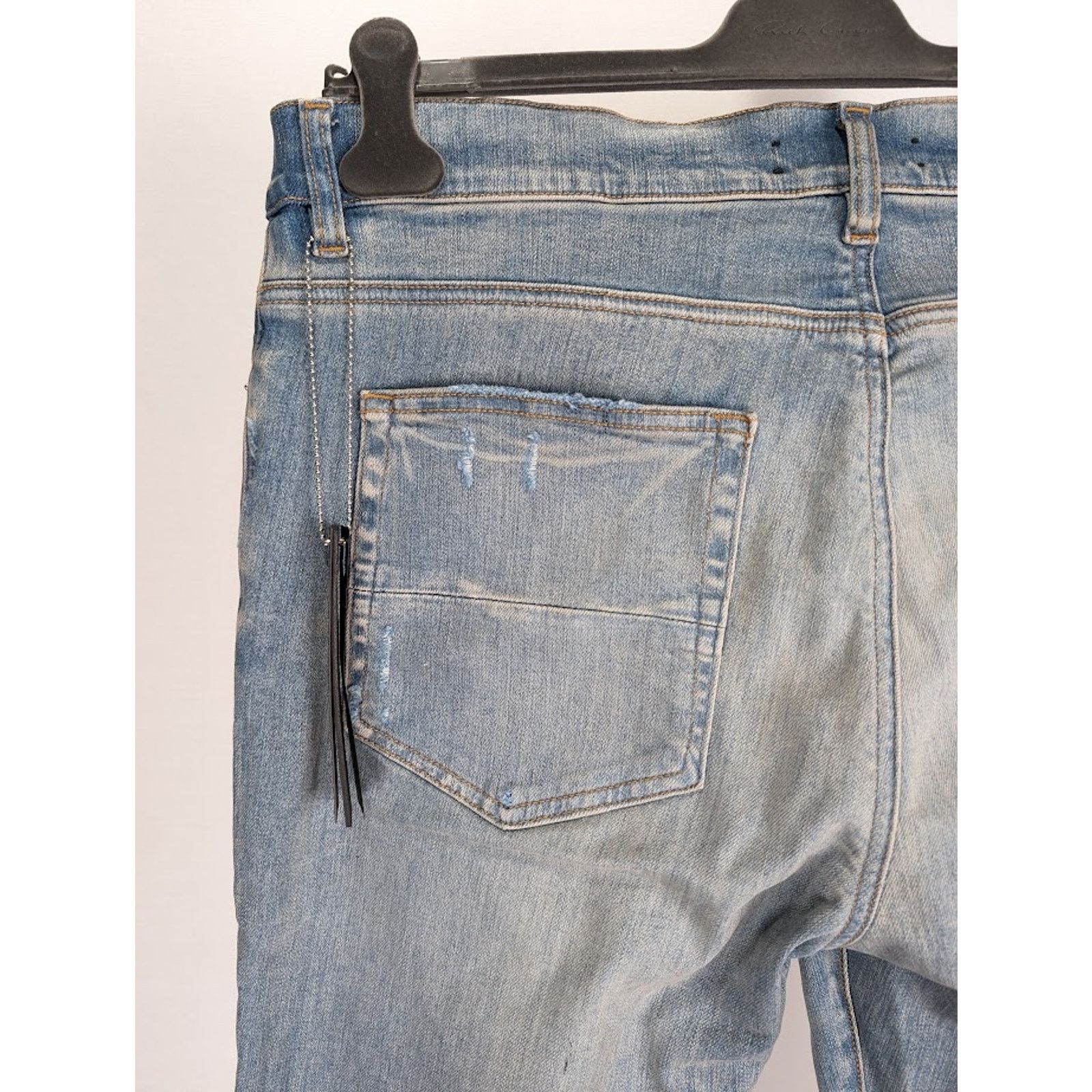 Amiri o1rshd1 Q:3 / Wes Lang Reaper Logo Jeans in Clay Indigo Size US 31 - 16 Thumbnail