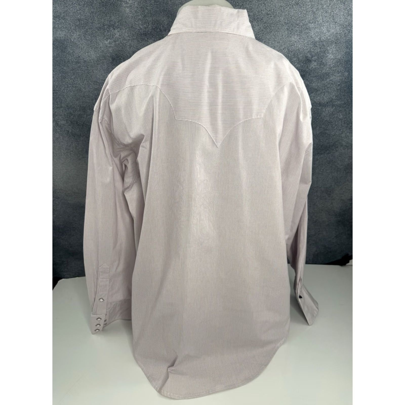Vintage ROCKMOUNT RANCH PINSTripe Sawtooth Pearl Snap XXL Western Shirt Size US XL / EU 56 / 4 - 5 Thumbnail