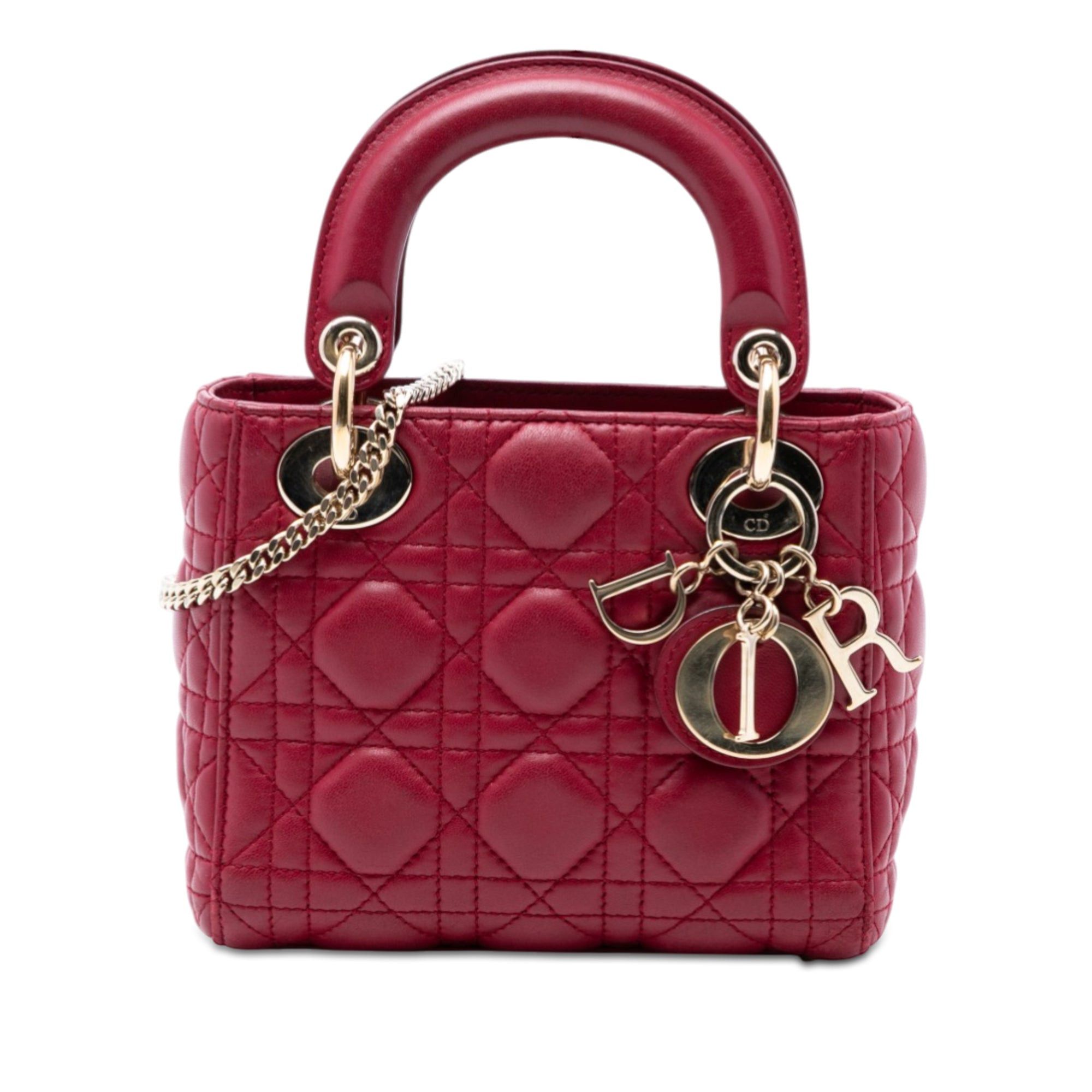 Dior Mini Lambskin Cannage Lady Dior Size ONE SIZE - 1 Thumbnail