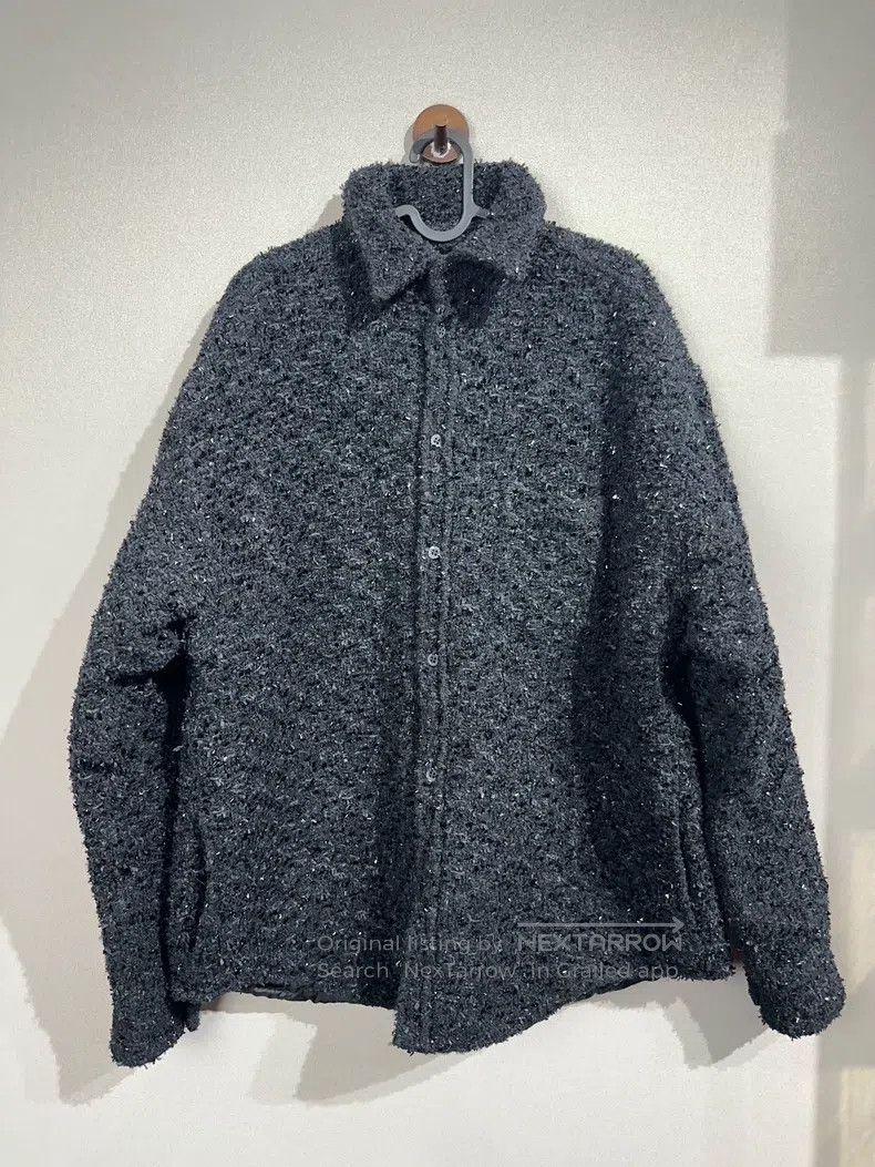 Balenciaga Balenciaga Glitter Cotton Shirt Jacket Size XXS / US 00 / IT 34 - 1 Thumbnail