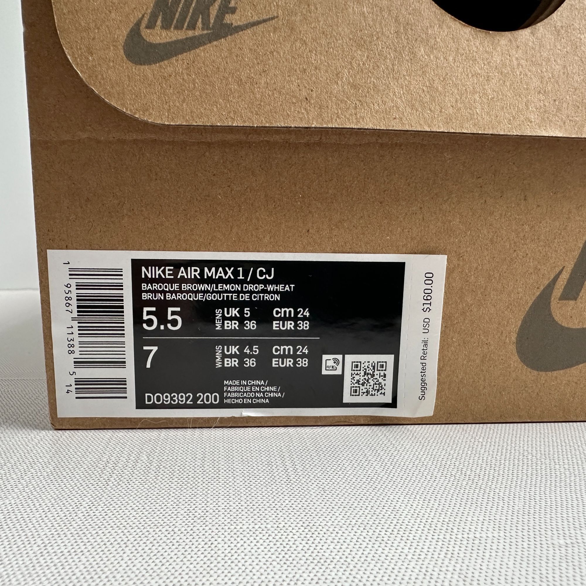 Nike × Travis Scott Nike Air Max 1 Travis Scott Cactus Jack Baroque Brown - US M Size US 5.5 / EU 38 - 17 Thumbnail
