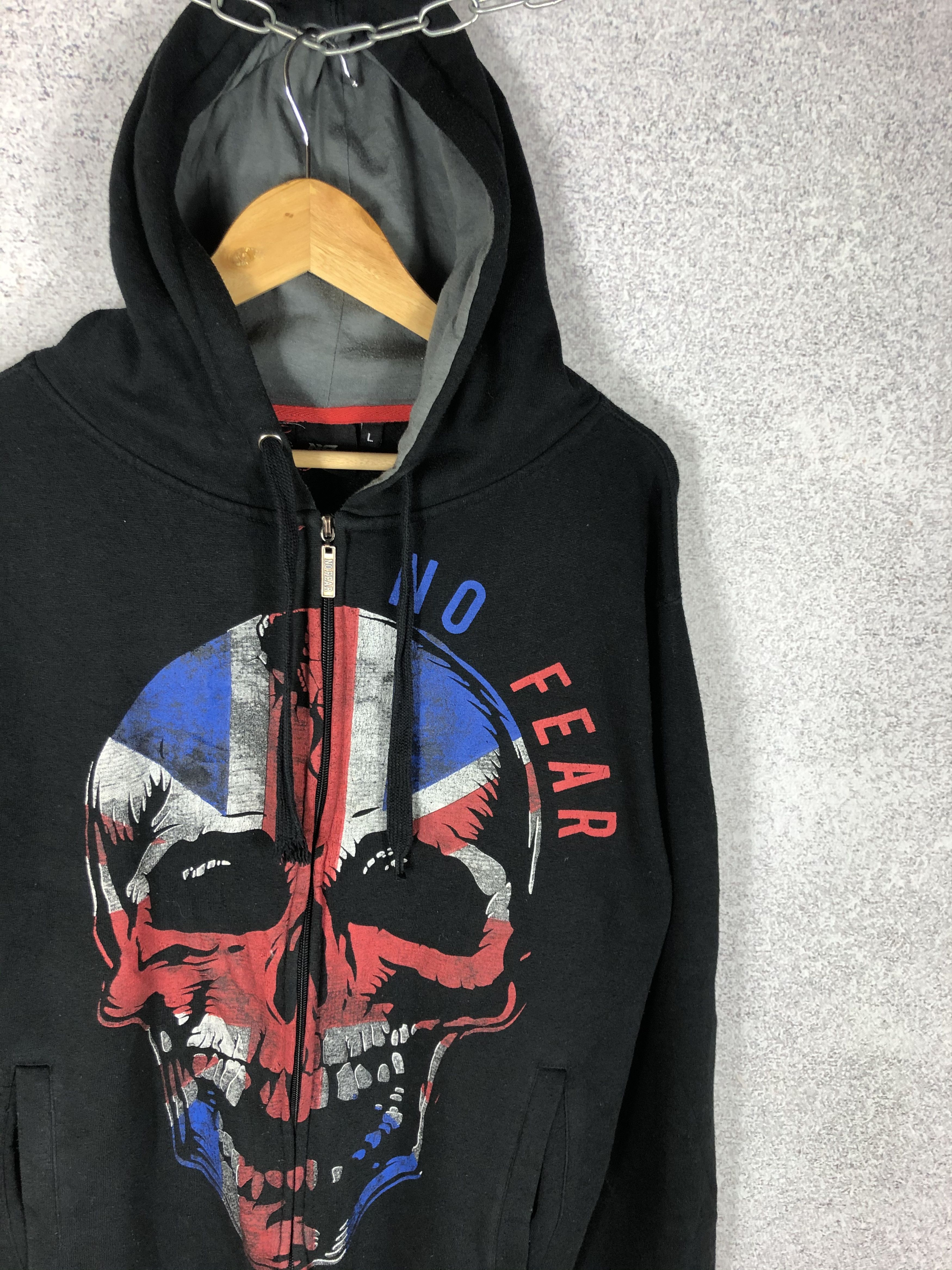 No Fear Vintage Y2K No Fear Skull Big Logo Hoodie Size US L / EU 52-54 / 3 - 2 Thumbnail