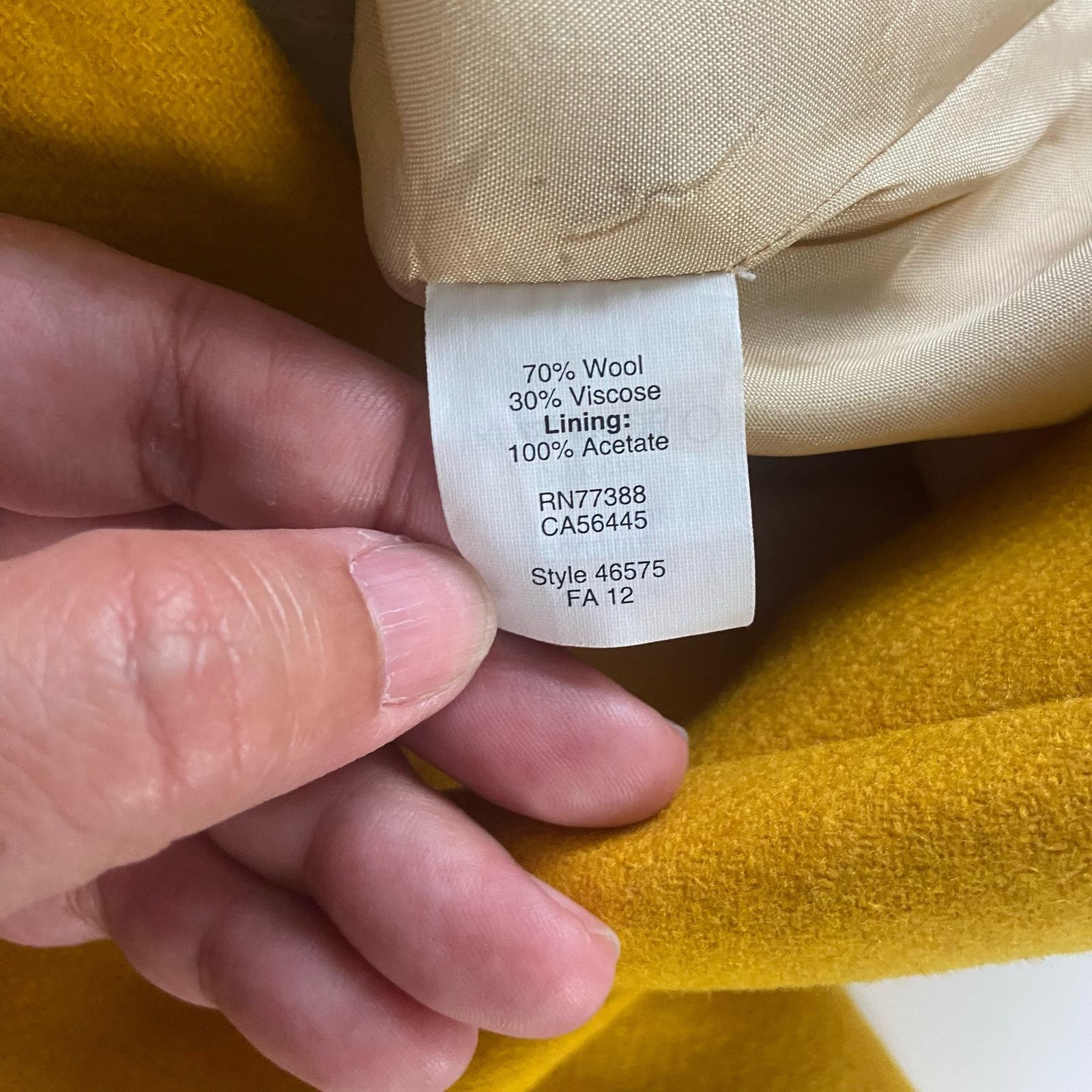 J.Crew J. Crew Women's The Pencil Skirt Mustard Wool Blend Size 00 Size 24" / US 00 / IT 34 - 8 Thumbnail