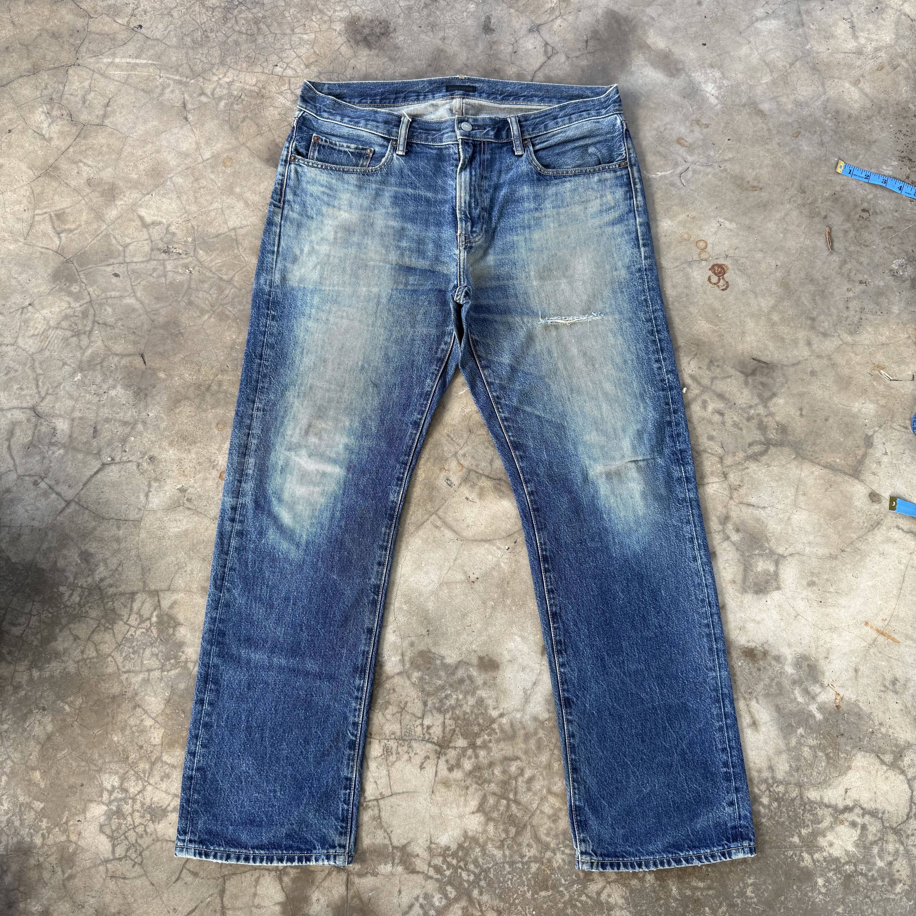 Japanese Brand Vintage Japanese Faded Rusty Denim Jean W38 Size US 38 / EU 54 - 2 Thumbnail