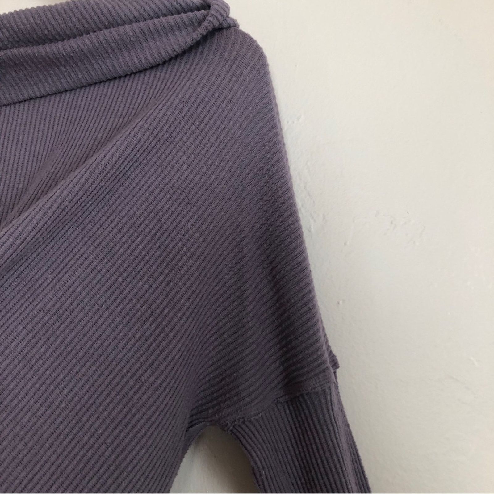 Free People Free People We the Free Purple Long Sleeve Cowl Neck Sweater Size S / US 4 / IT 40 - 8 Thumbnail