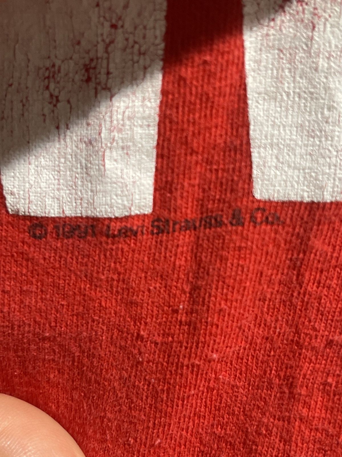Levi's × Vintage 1991 Vintage Levi’s T-Shirt Size US L / EU 52-54 / 3 - 4 Thumbnail