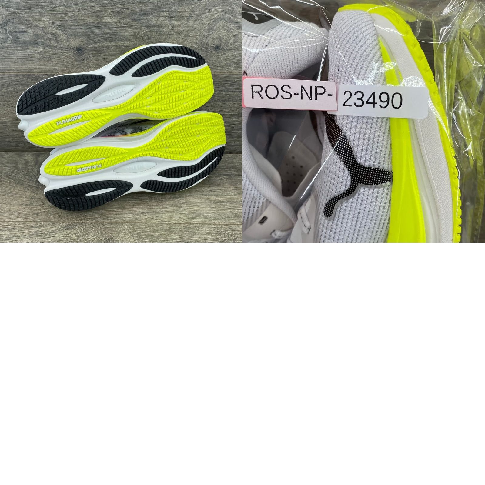 Puma Puma Velocity Nitro 3 Running Shoes White Neon Yellow Mens 10 ...