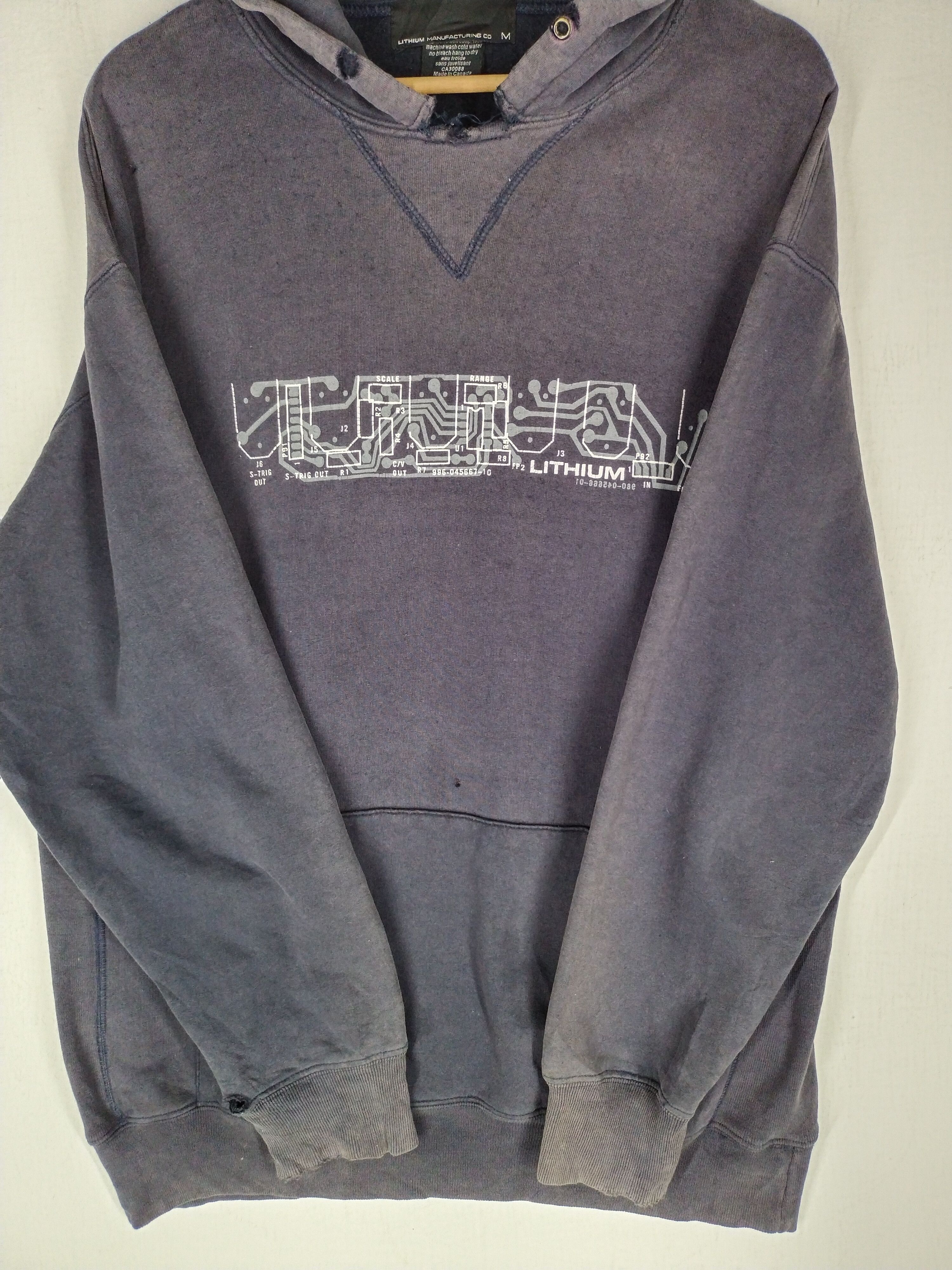 Lithium × Vintage RARE 🔥 Vtg Lithium Manufacturing Co Hoodie Size US M / EU 48-50 / 2 - 4 Thumbnail
