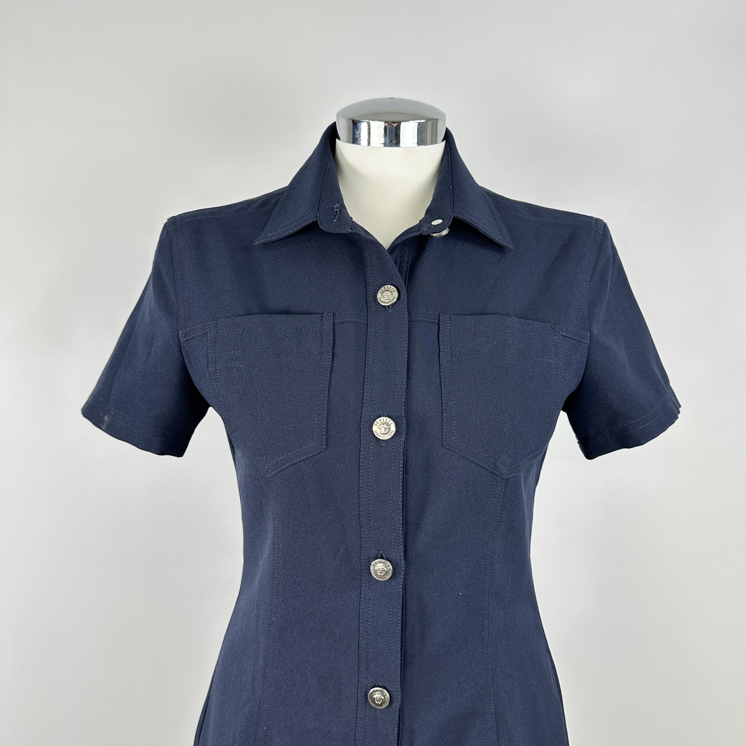 Versace Jeans Couture Abito Versace Jeans Couture Bottoni – 42 IT Size M / US 6-8 / IT 42-44 - 2 Thumbnail