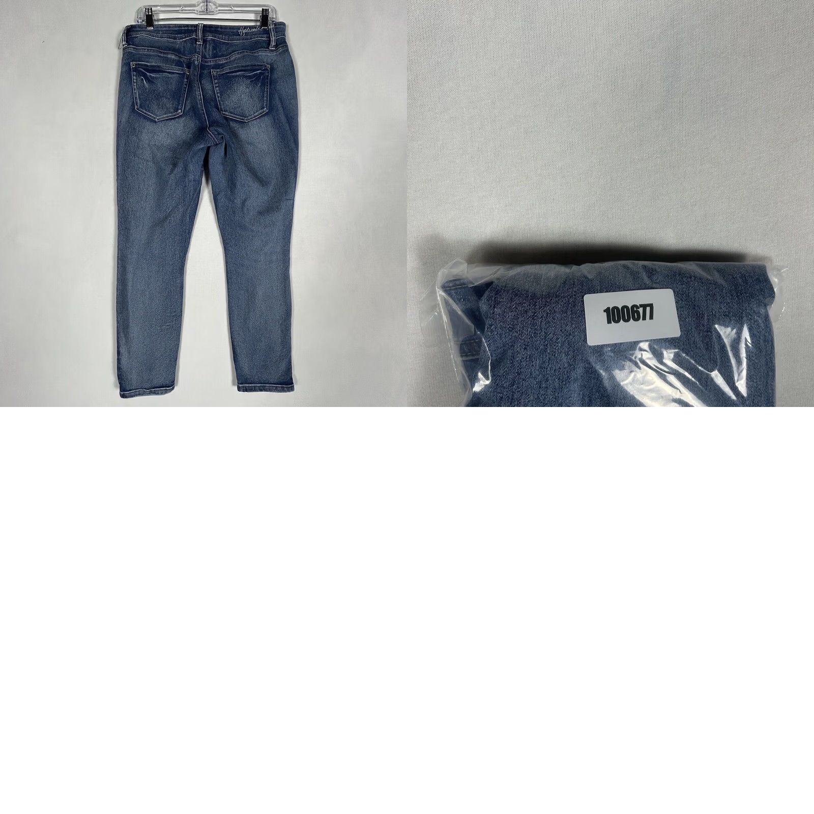 Vintage HYDRAULIC Skinny Jeans Blue High Rise 8 Women Denim 5-Pocket Stretch Pockets Button denim Quality Bailey Vintage No Size 30" / US 8 / IT 44 - 8 Thumbnail