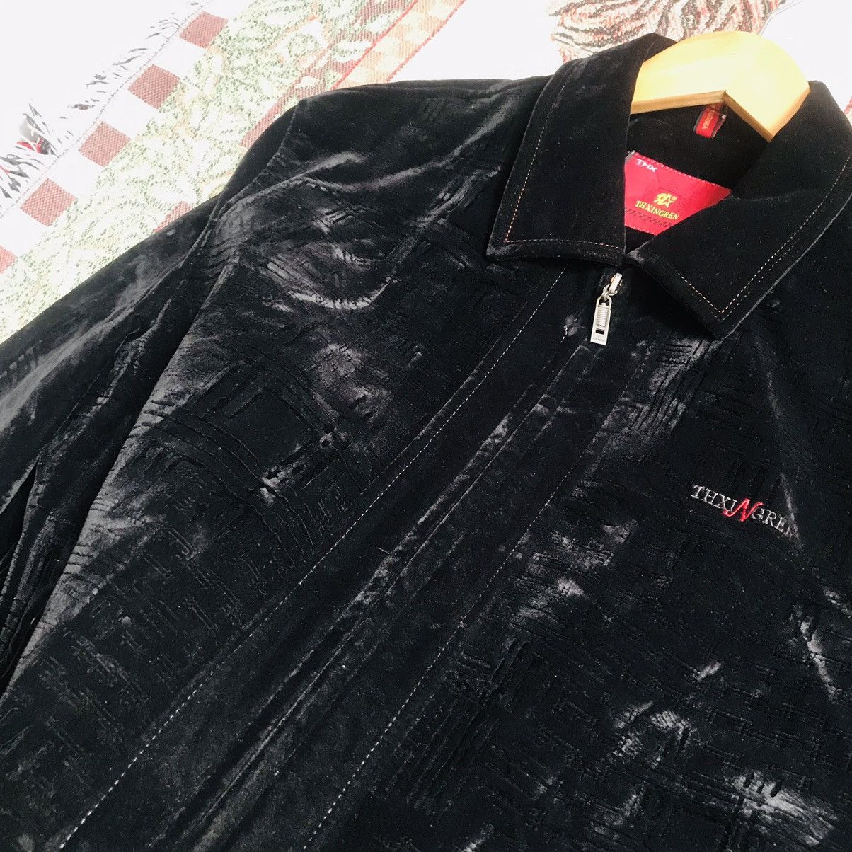 Seditionaries × Vintage Chinese Velour Handmade Coach Jacket Size US XL / EU 56 / 4 - 4 Thumbnail