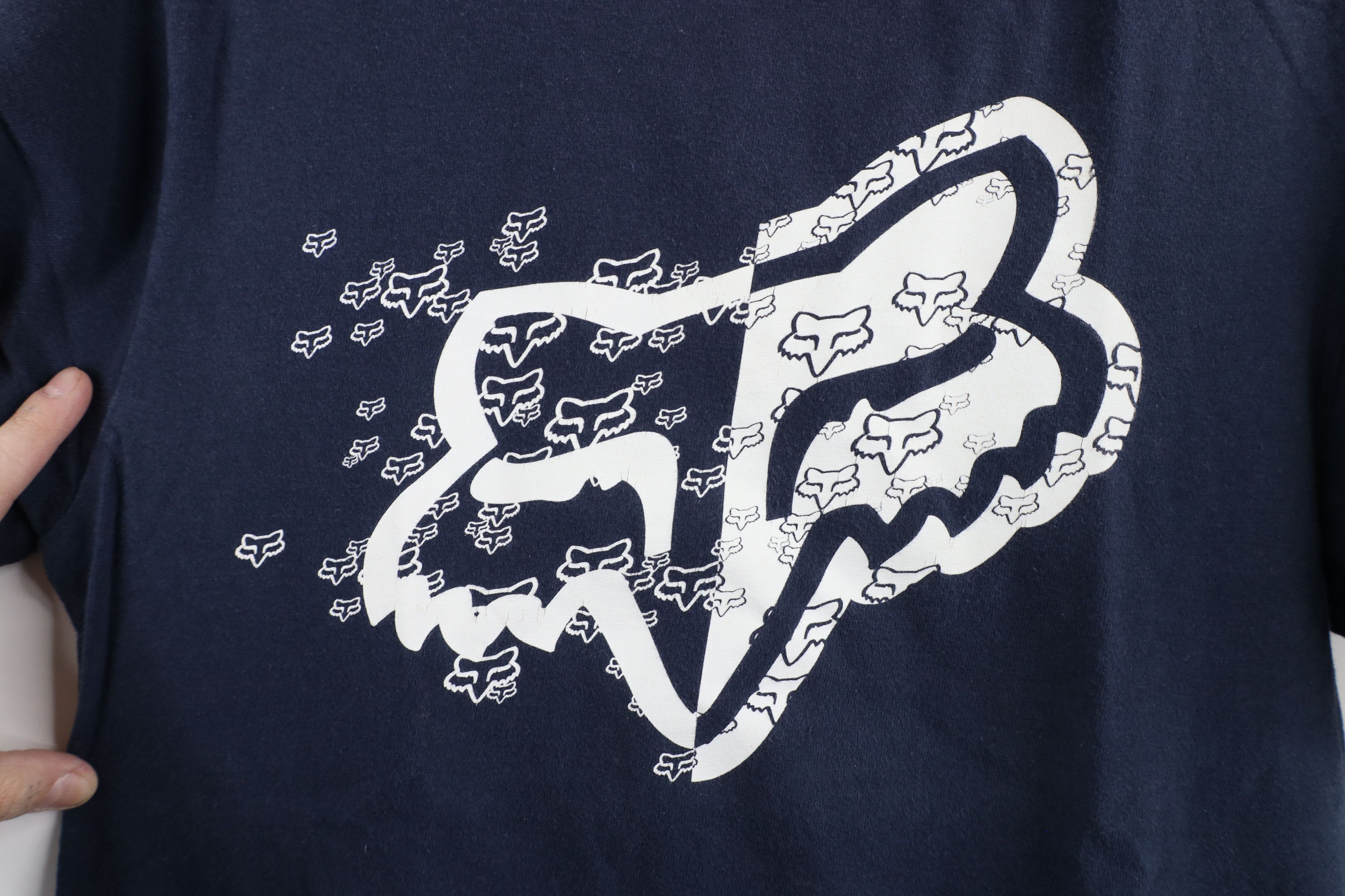 Fox Racing × Vintage Vintage 90s Y2K Fox Racing Big Logo Short Sleeve T-Shirt Size US S / EU 44-46 / 1 - 5 Thumbnail