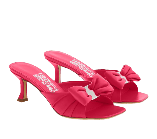 Salvatore Ferragamo o1s1rm0924 Vara Bow Slide in Fuchsia Size US 9.5 / IT 39.5 - 6 Thumbnail