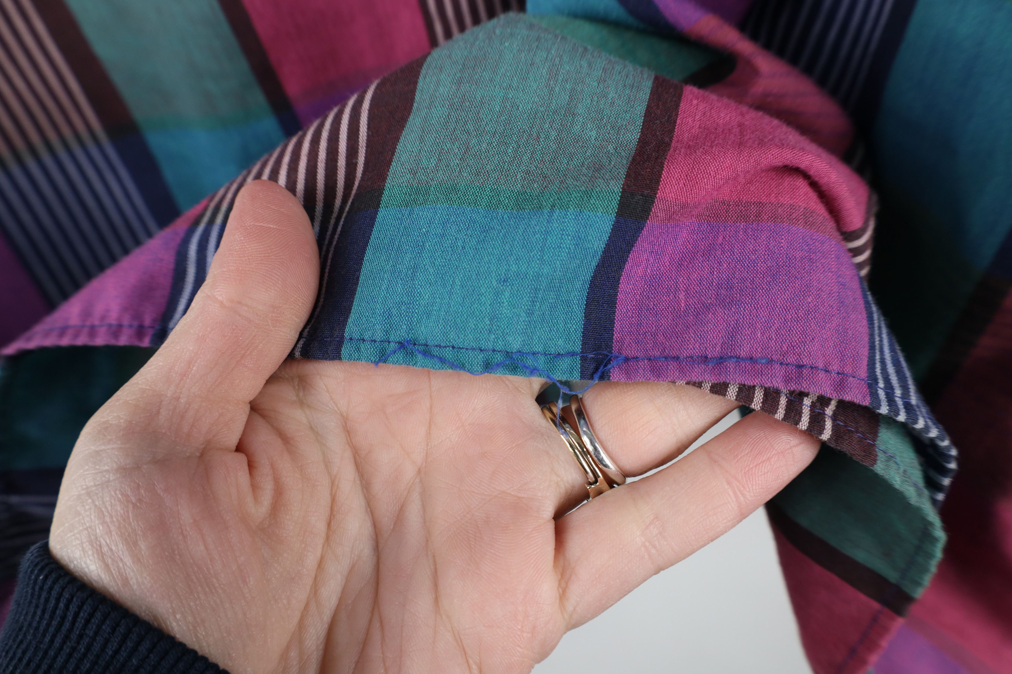 Vintage Vintage 70s 80s Streetwear Madras Collared Button Shirt Size US L / EU 52-54 / 3 - 11 Thumbnail