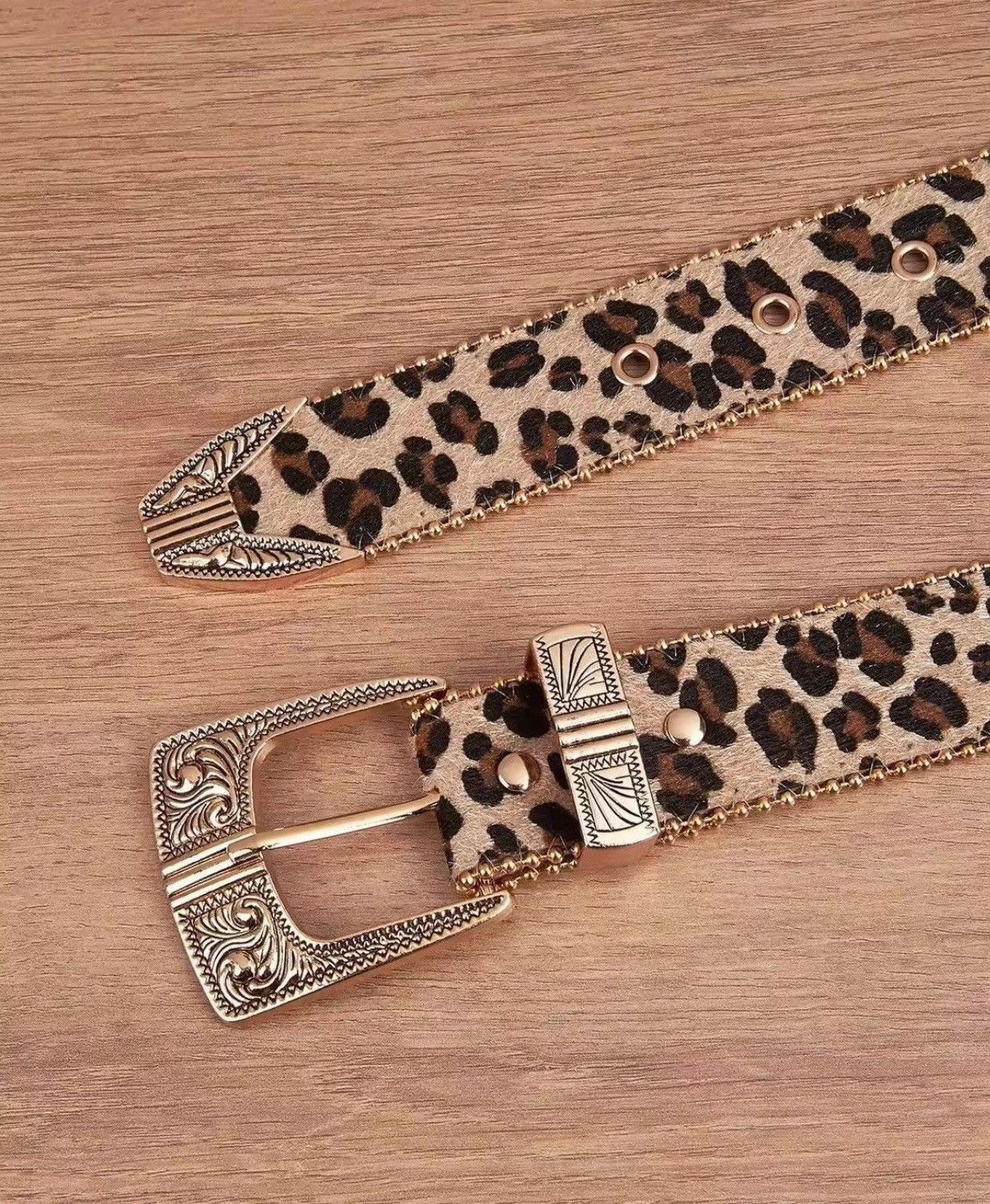 Japanese Brand 122 cm 2000s style leopard cheetah print belt Size ONE SIZE - 1 Thumbnail