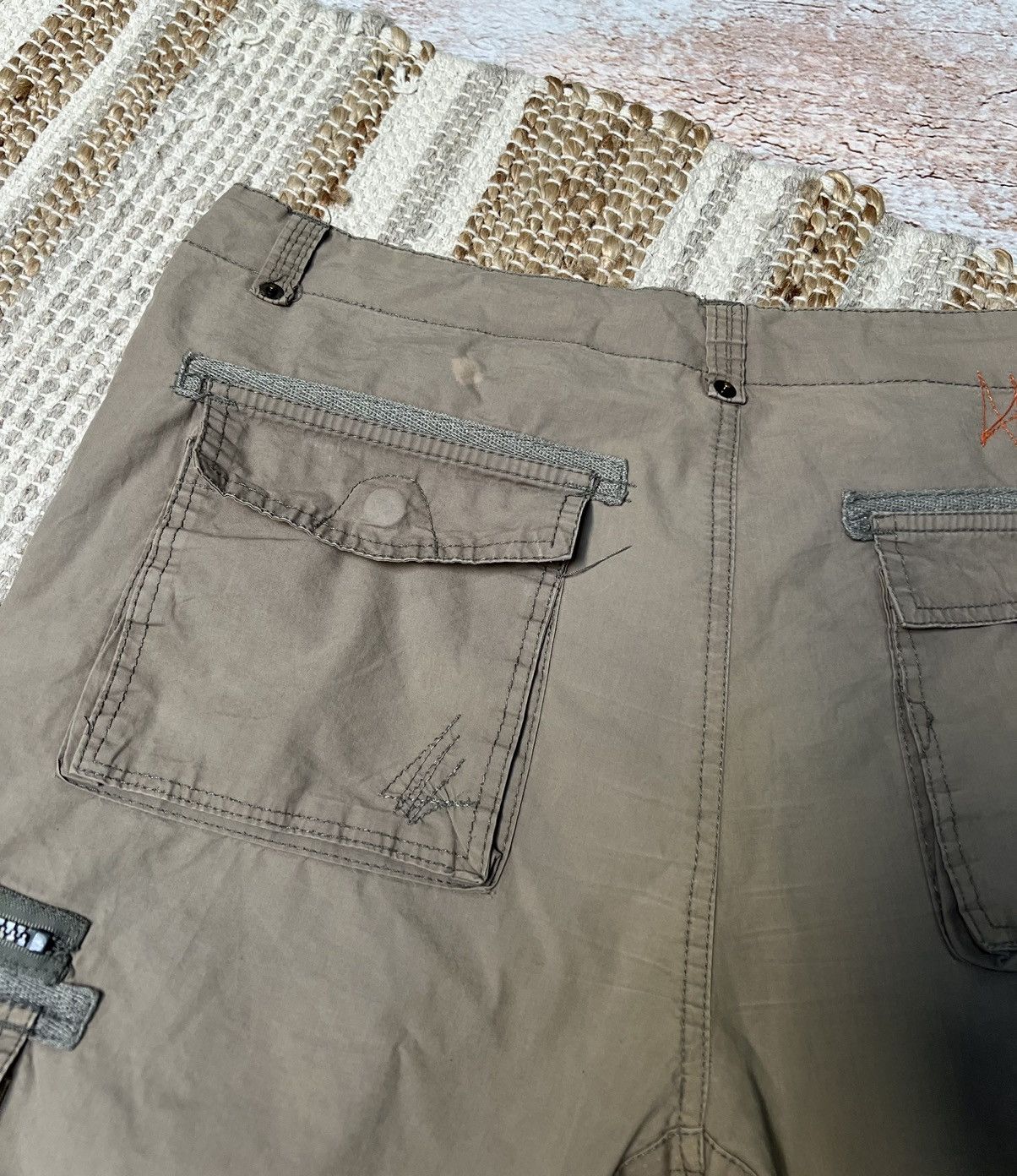 Japanese Brand × Vintage Vintage Japanese cargo patchwork shorts Size US 33 - 7 Thumbnail