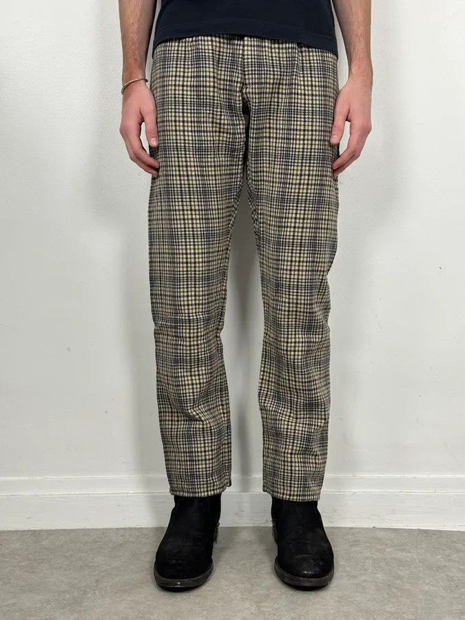 Jean Paul Gaultier 2000s Jean Paul Gaultier Beige Tartan Classy Pants Size US 30 / EU 46 - 2 Thumbnail