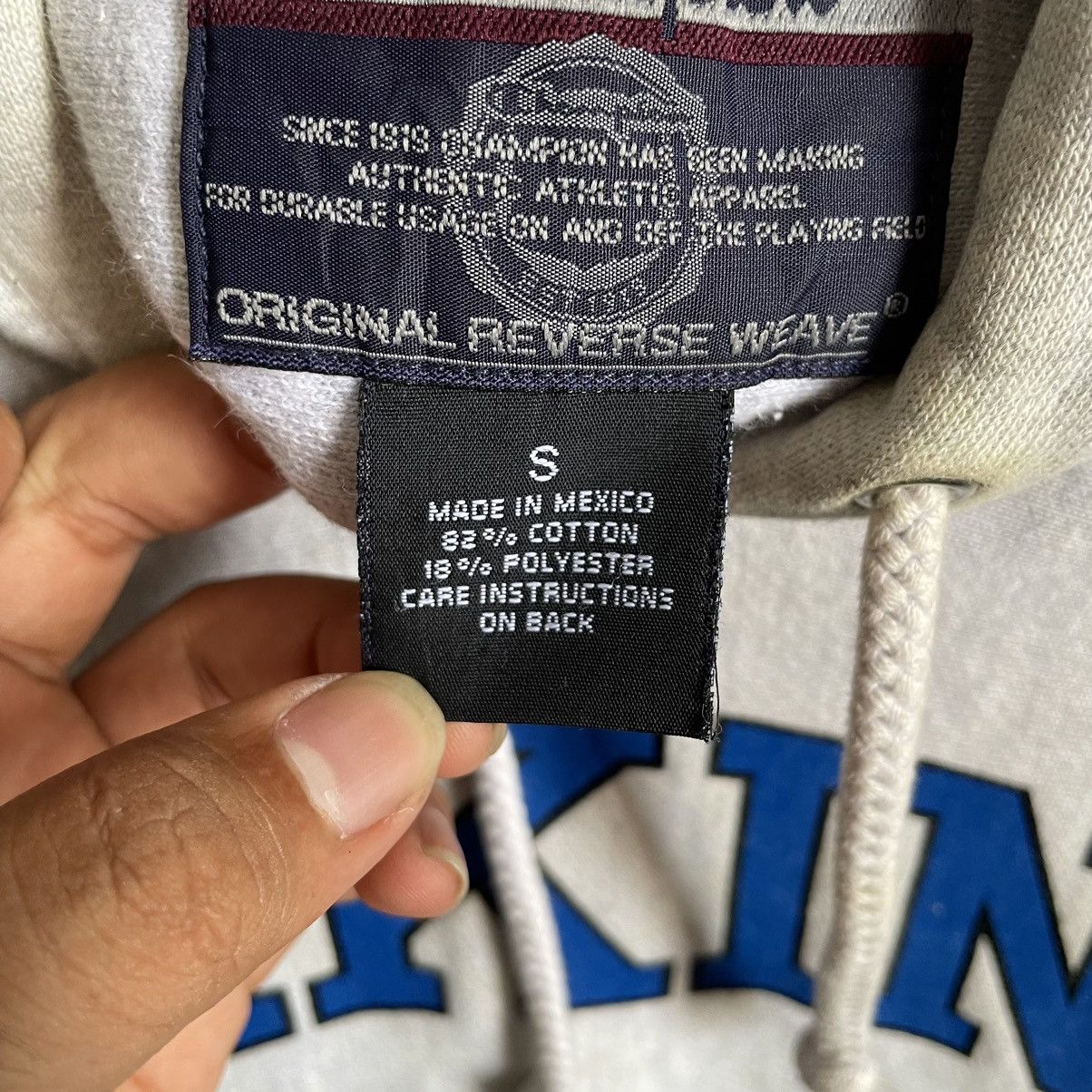 Champion × Vintage Vintage Y2K Champion Reverse Weave Viking Athletics Hoodie Size US S / EU 44-46 / 1 - 6 Thumbnail