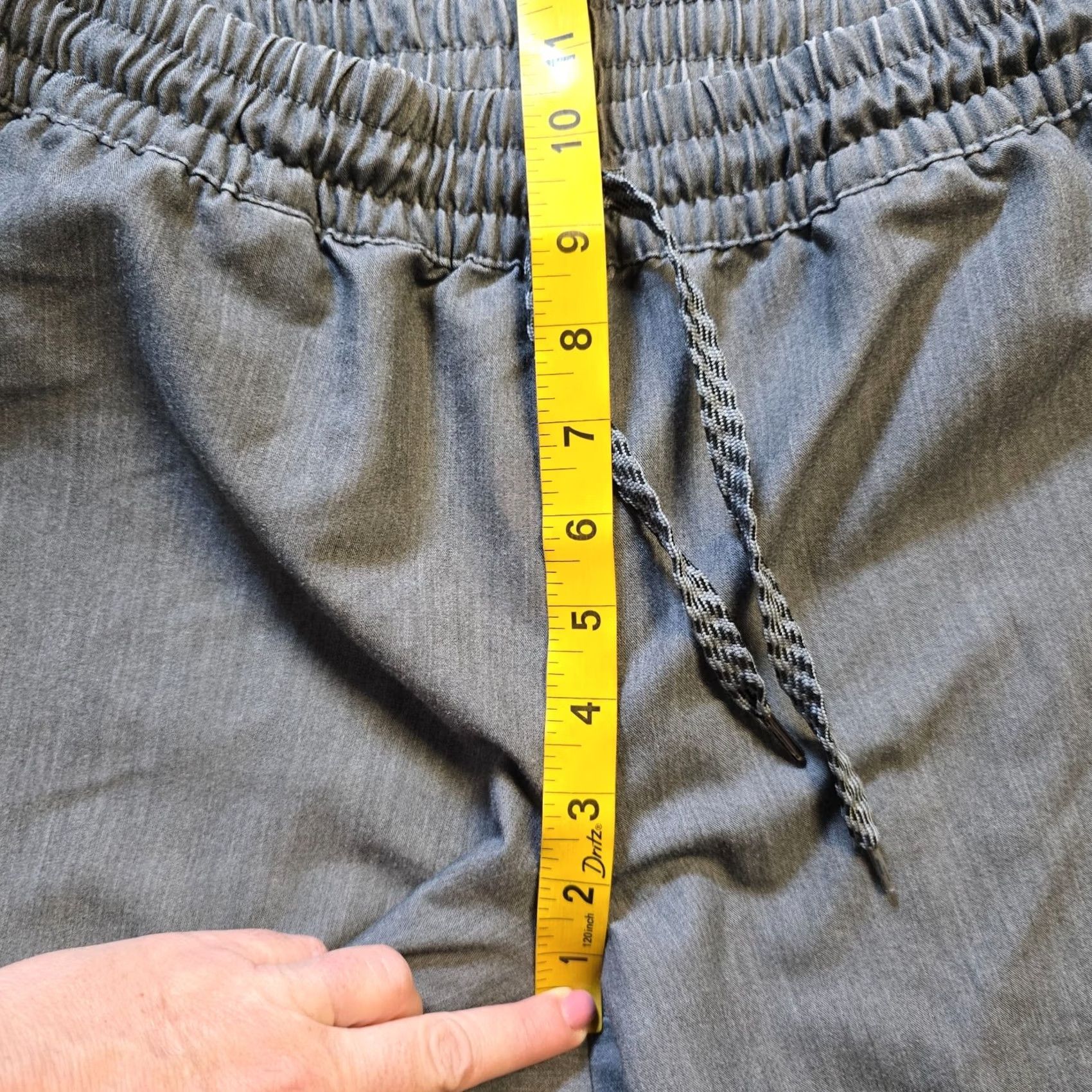 Vintage Jaanuu Pants Women Size Medium Gray Pull On Pocket Nursing Medical Lab Comfort Size 32" / US 10 / IT 46 - 6 Thumbnail