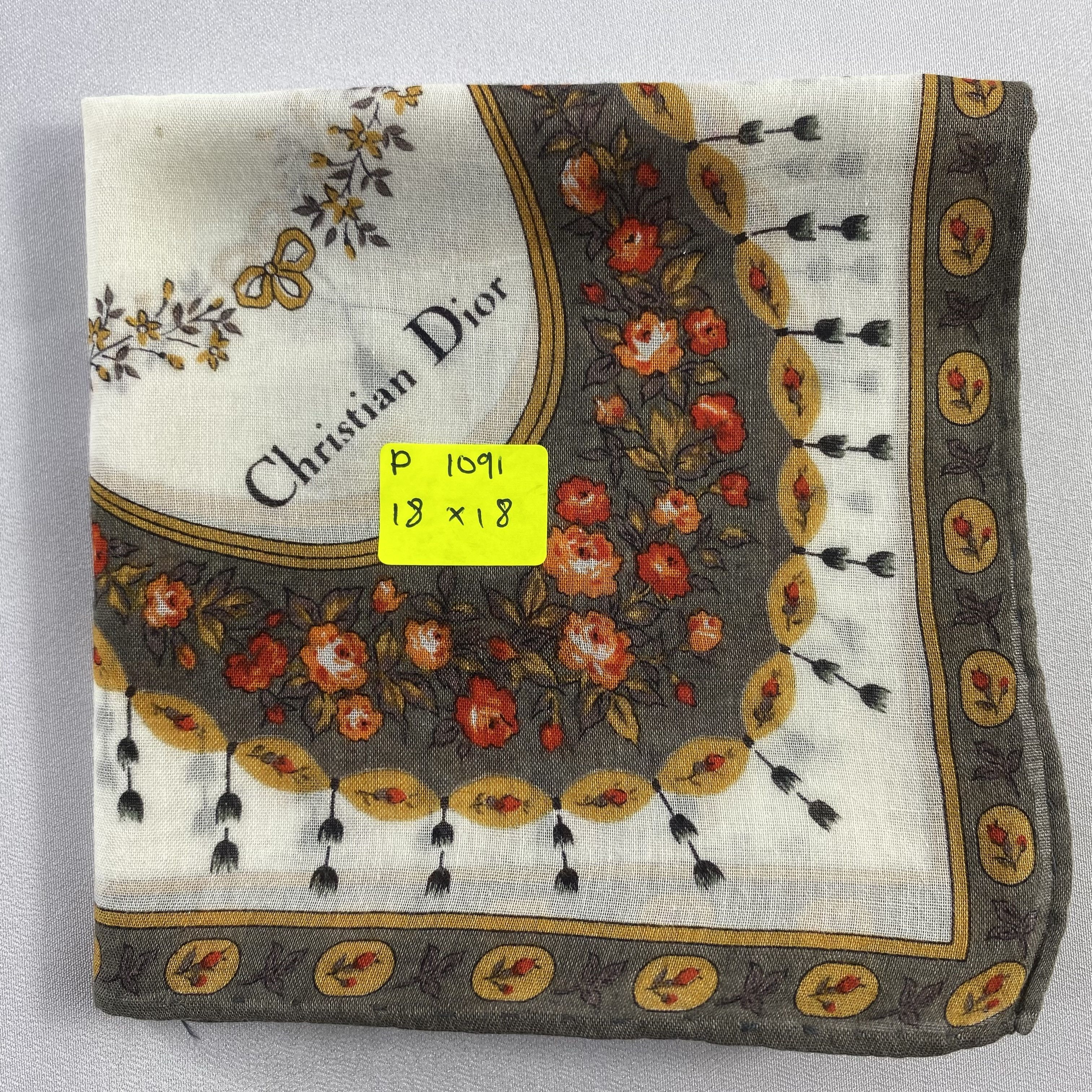 Vintage Christian Dior Monsieur Handkerchief / Neckerchief-P1091 Size ONE SIZE - 5 Thumbnail