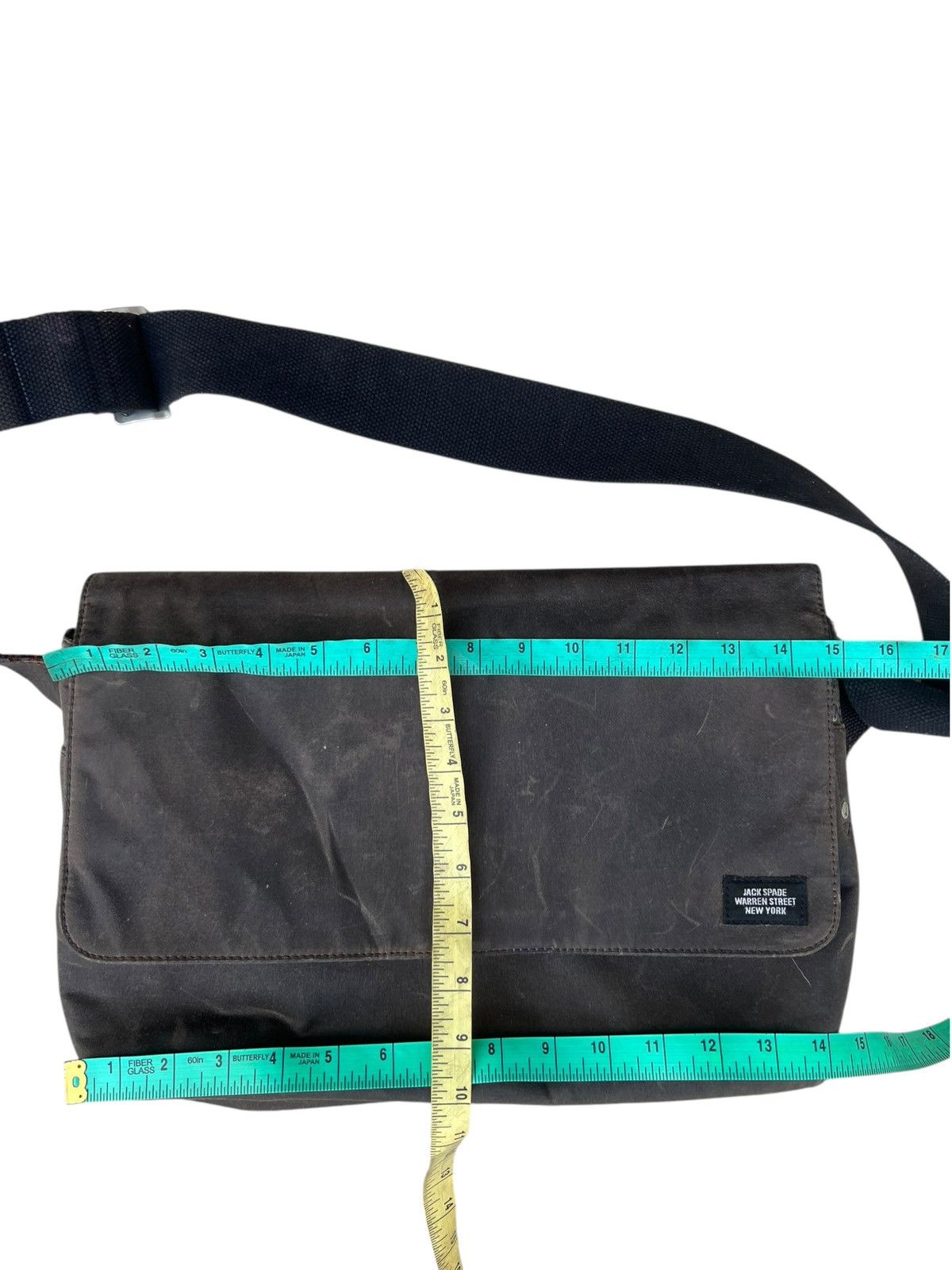 Jack Spade Jack Spade USA Patina Waxed Cotton Canvas Messenger Bag Size ONE SIZE - 2 Thumbnail