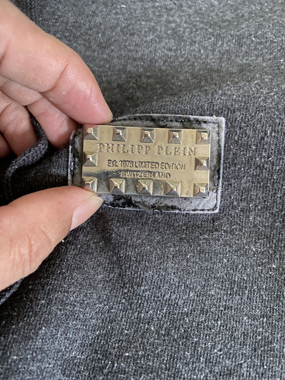 Designer × Vintage Phillip Plein Homme Hoodie Back Hit Big Logo Size US M / EU 48-50 / 2 - 5 Thumbnail